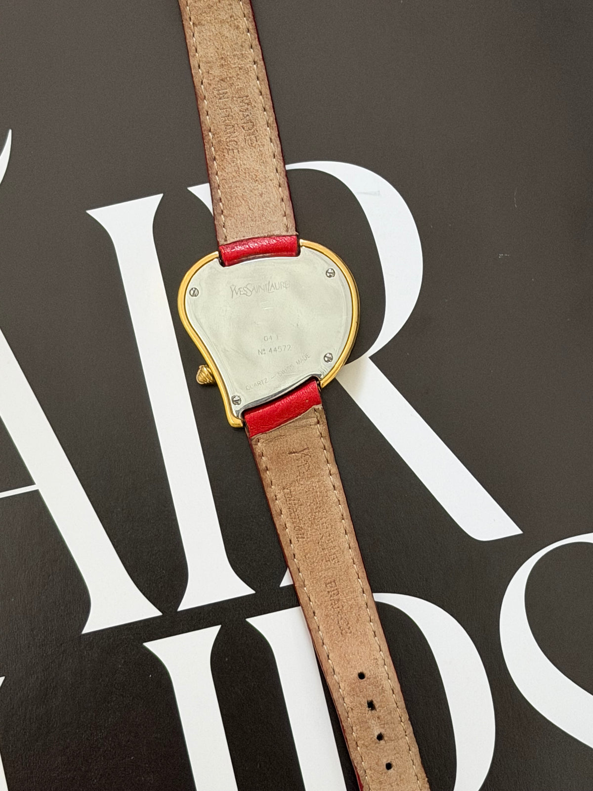 Rare Vintage Yves Saint Laurent Coeur Crash Heart-Shaped QuartzWatch