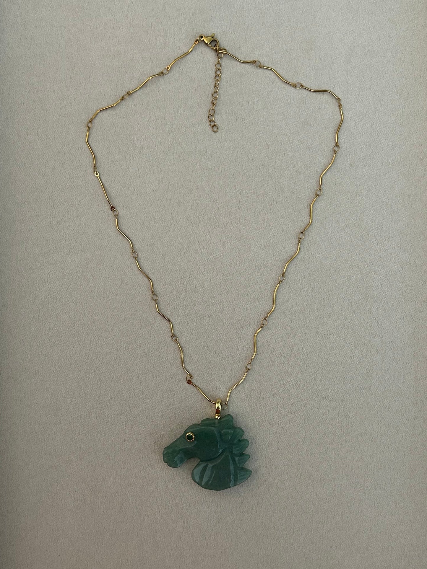 Horse Gemstone Necklace