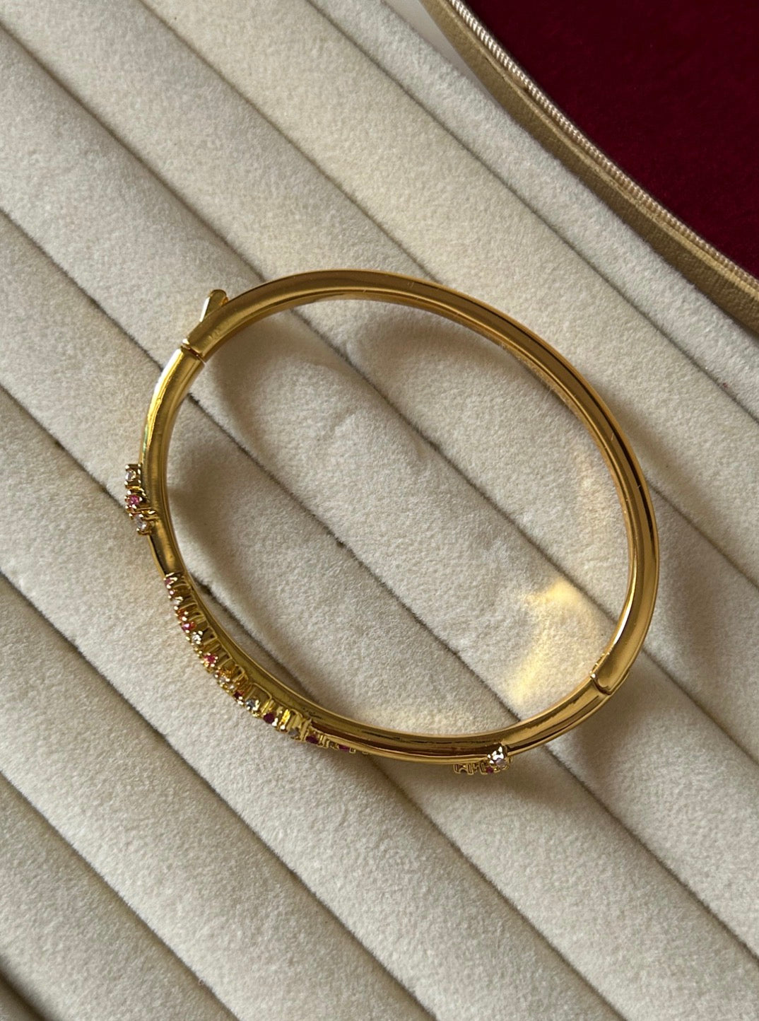 Aurora Pink Bangle Bracelet