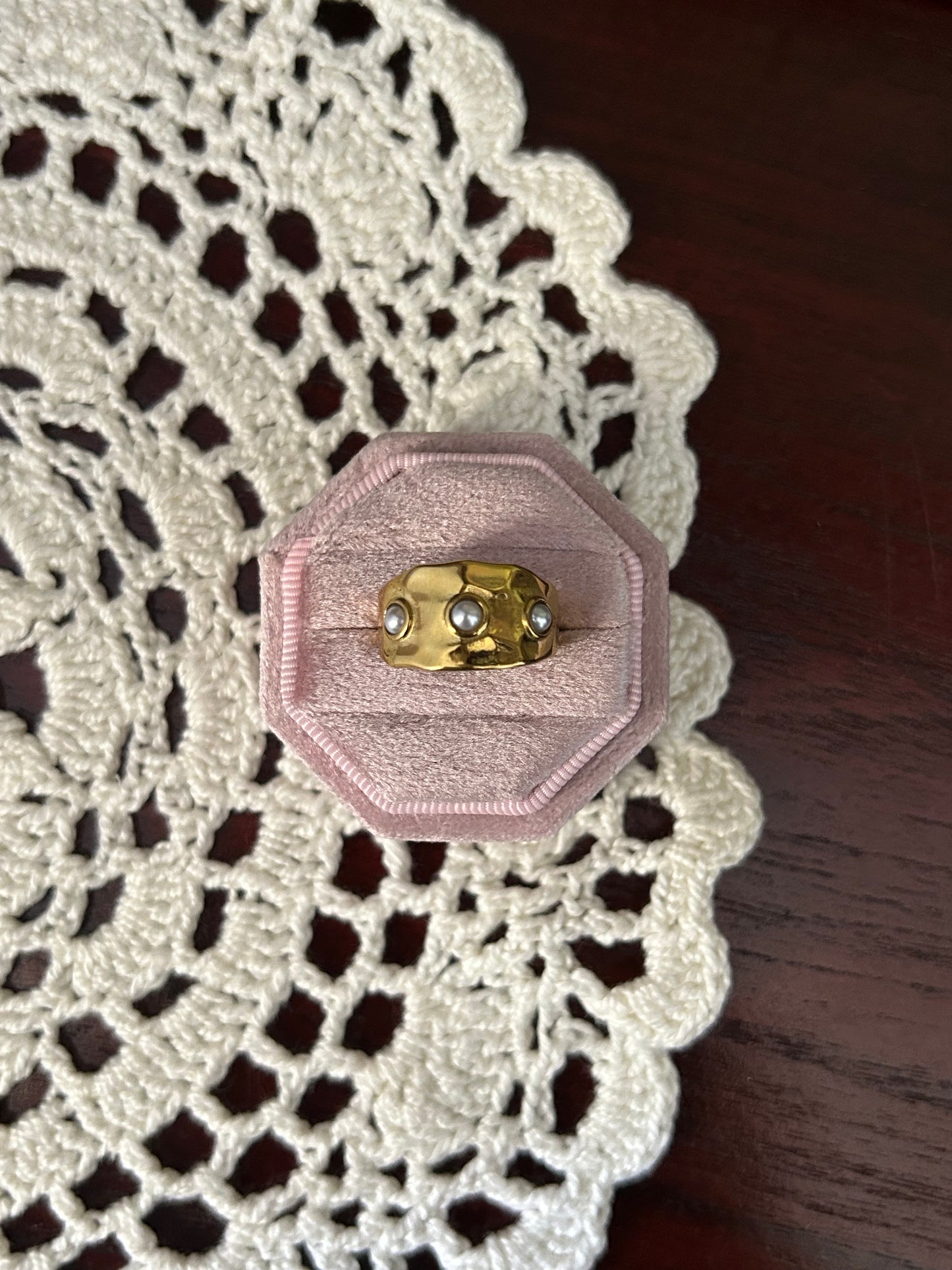 Vanilla Pearl Ring
