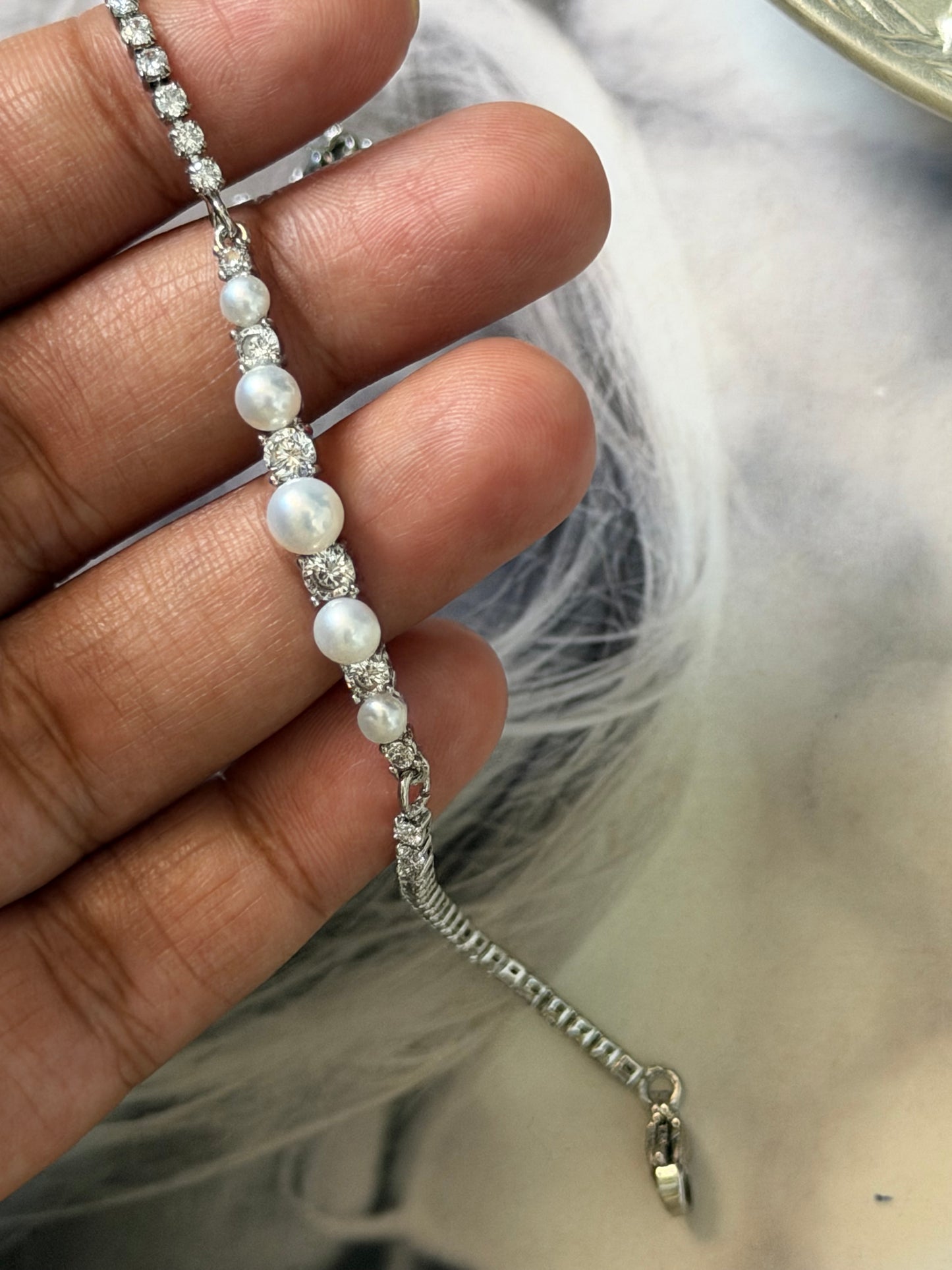 Lumière Pearl Tennis Bracelet