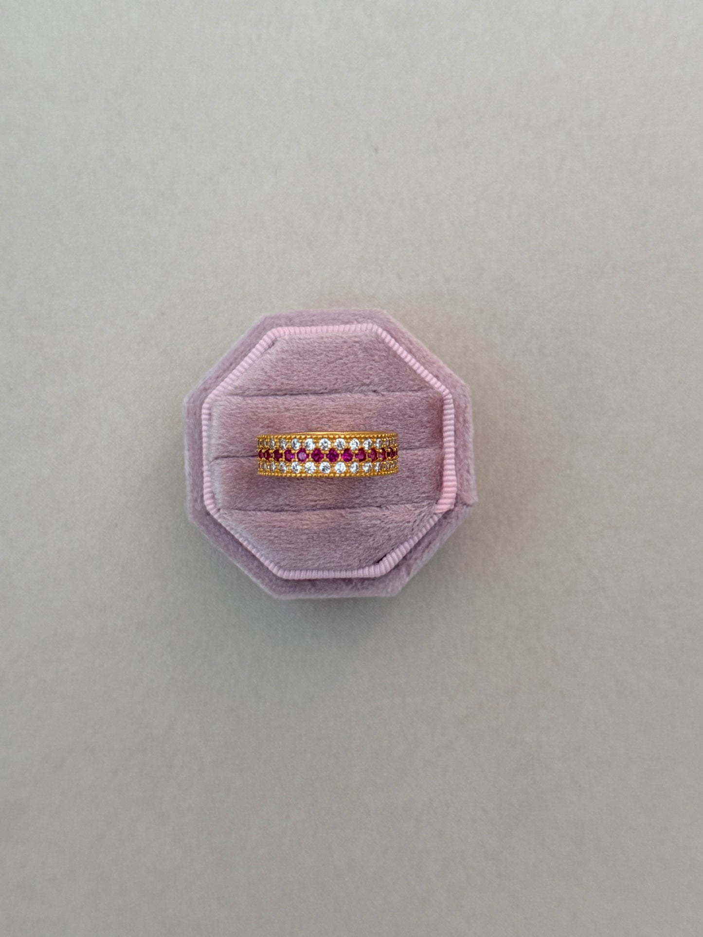 Ruby Cluster Ring (Available in Two Sizes)