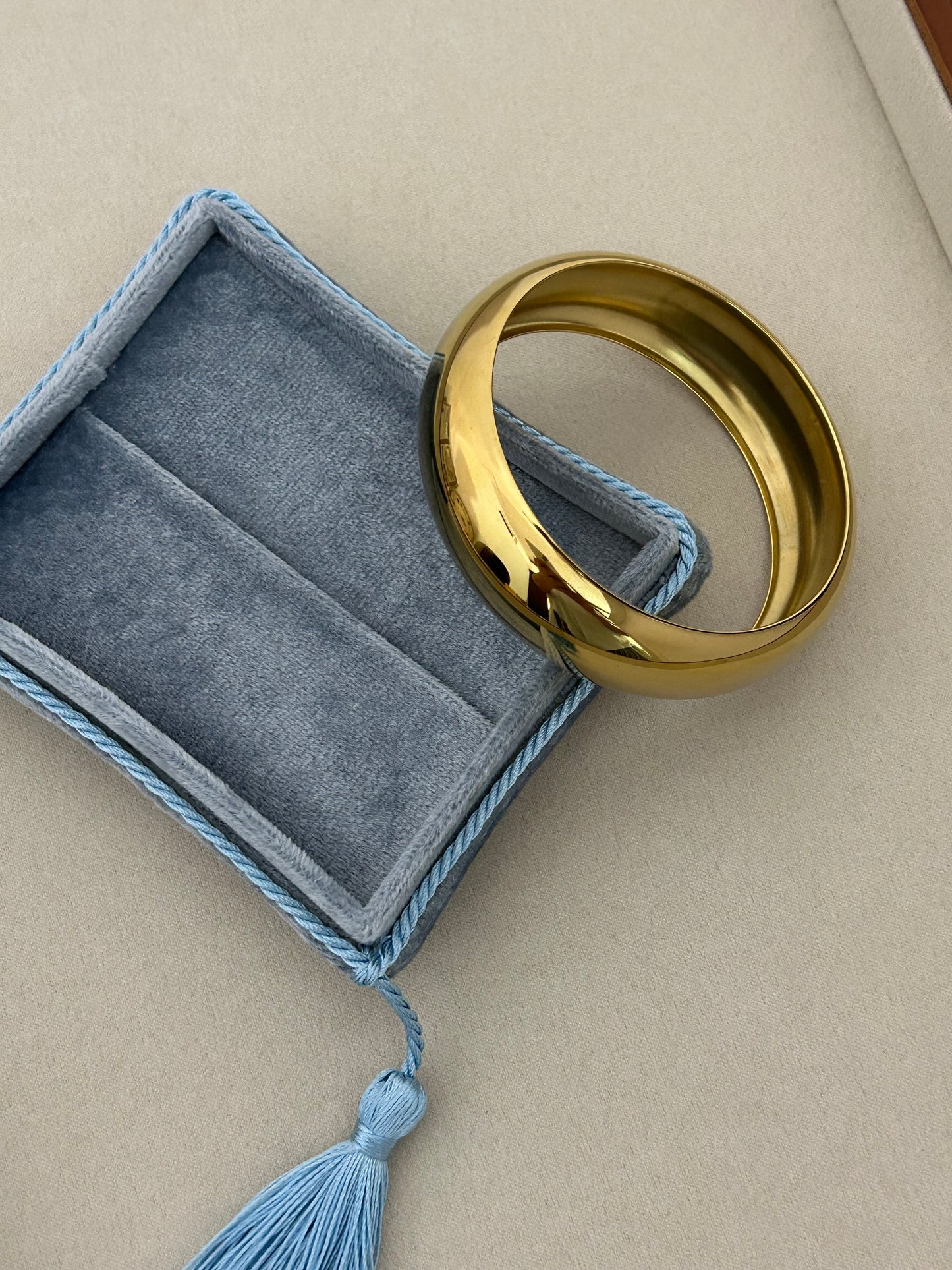 Stainless Steel Vintage Style Plain Bangle
