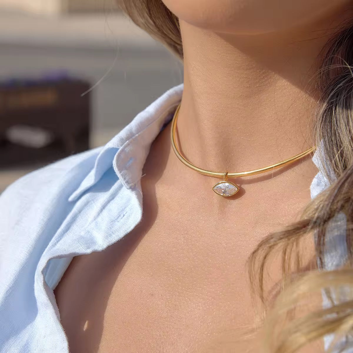 Marquise Choker Necklace