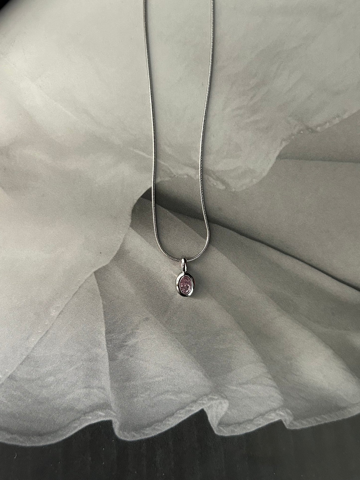 Ballet Pink Dainty Necklace