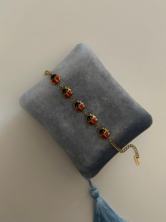 Ladybird Charm Bracelet