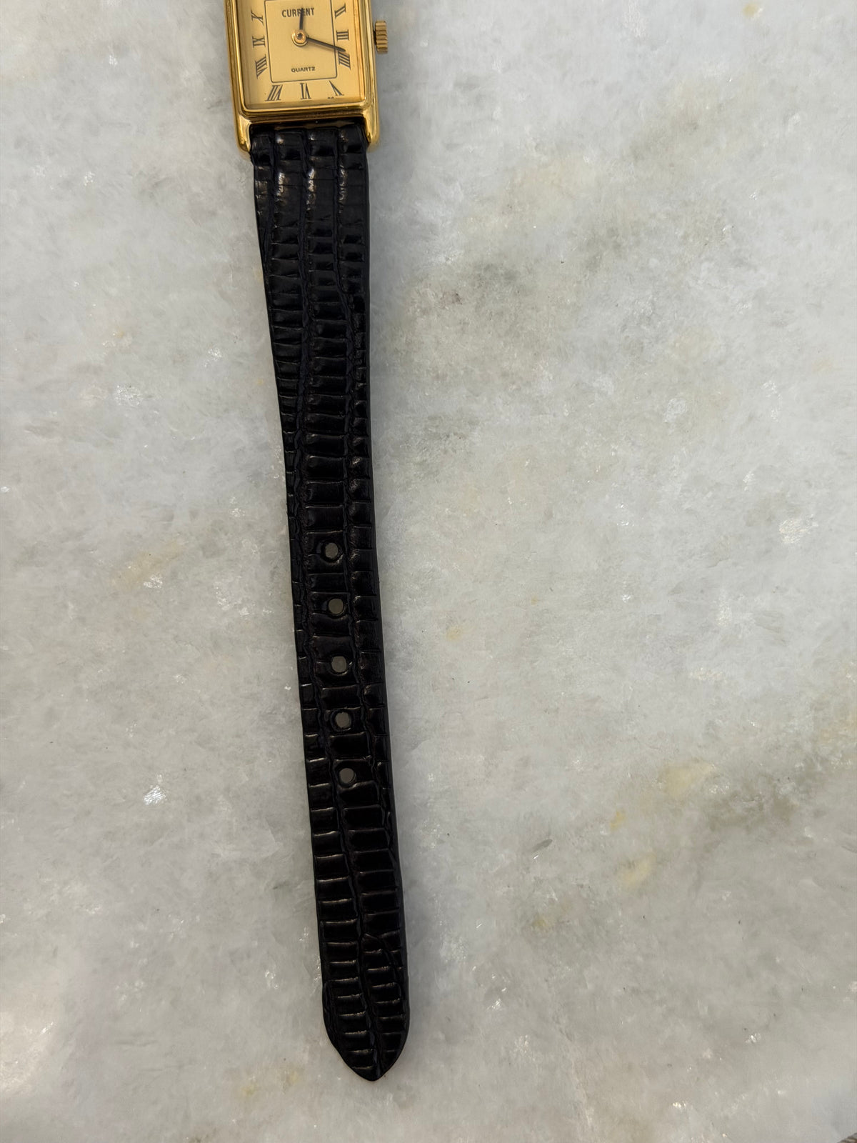 Vintage Current Quartz Tank Watch - 1980s