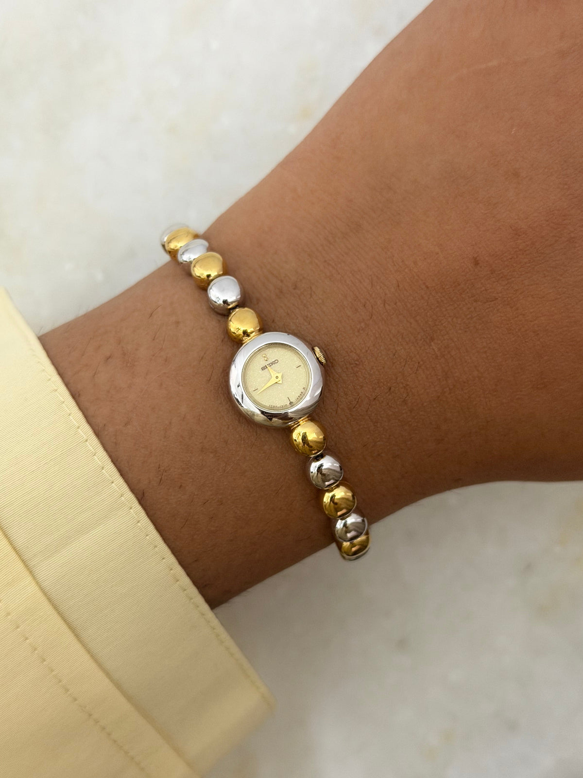 Vintage Seiko Bubble Bracelet Quartz Watch - Two Tone