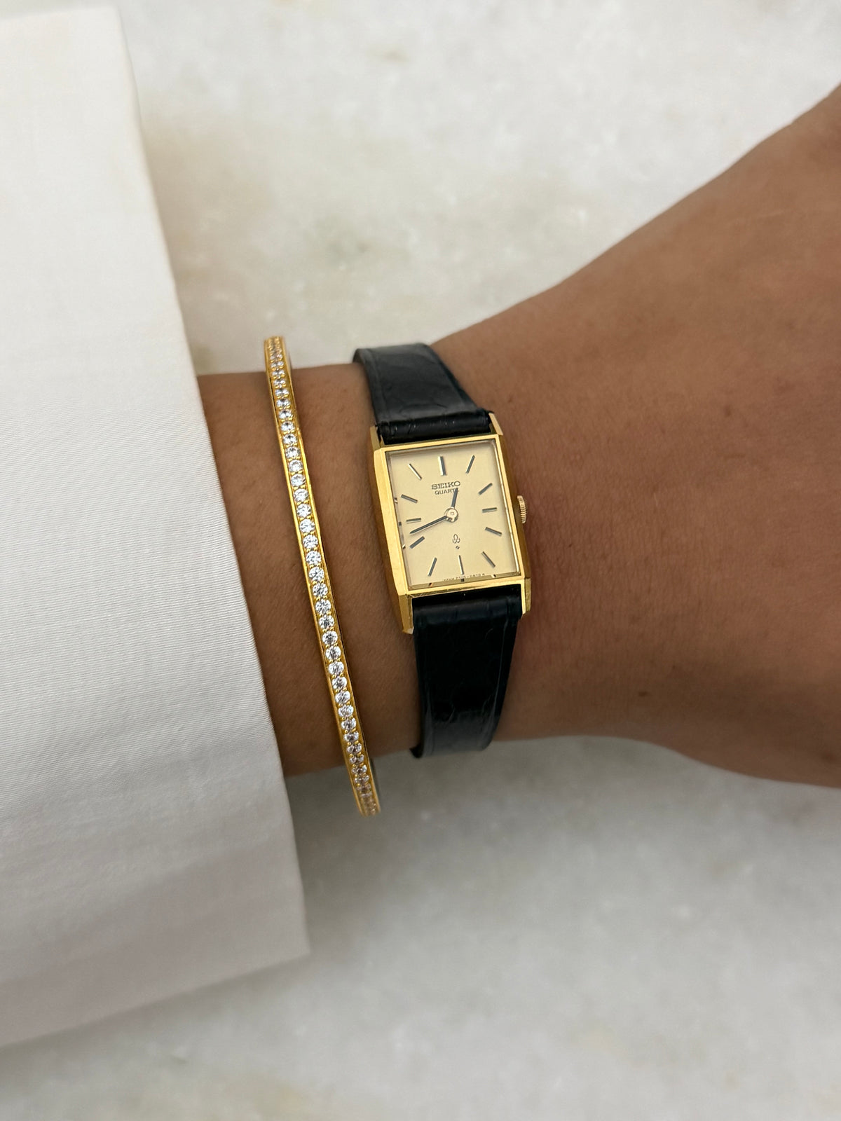 Rare Vintage Seiko Tank Quartz Watch