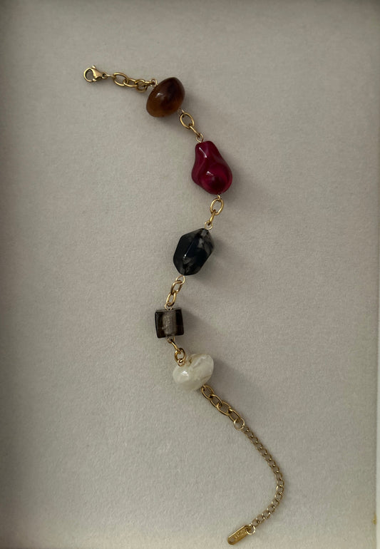 Vintage Style Resin Link Bracelet