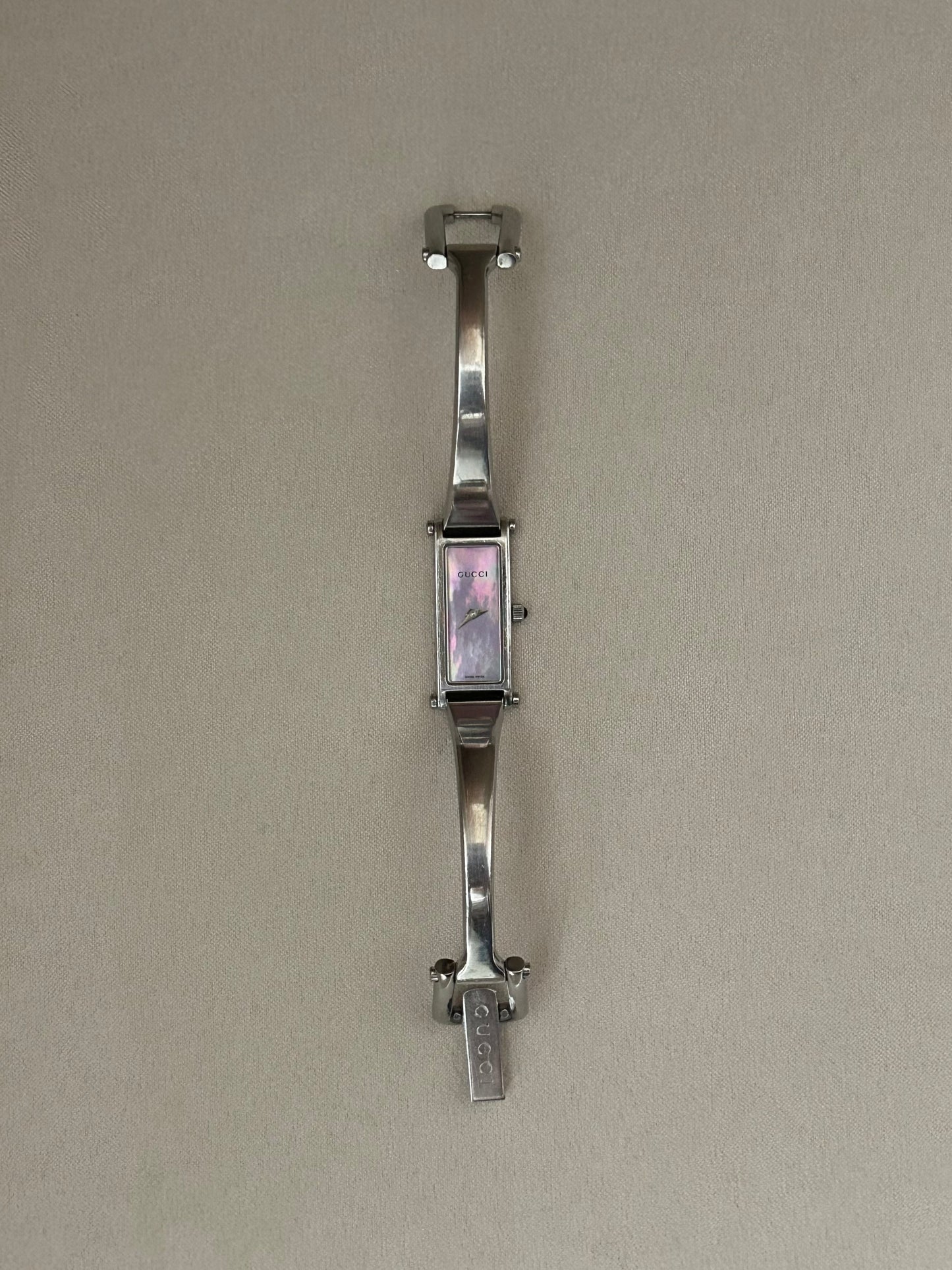 Gucci Pink Mop Dial 1500L Vintage Watch