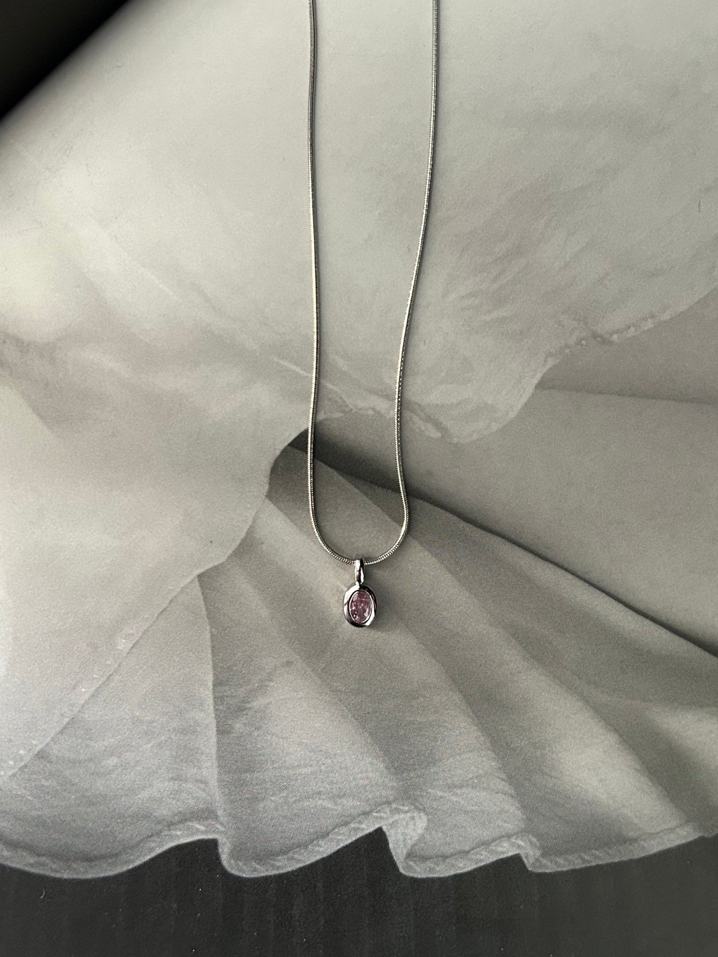Ballet Pink Dainty Necklace