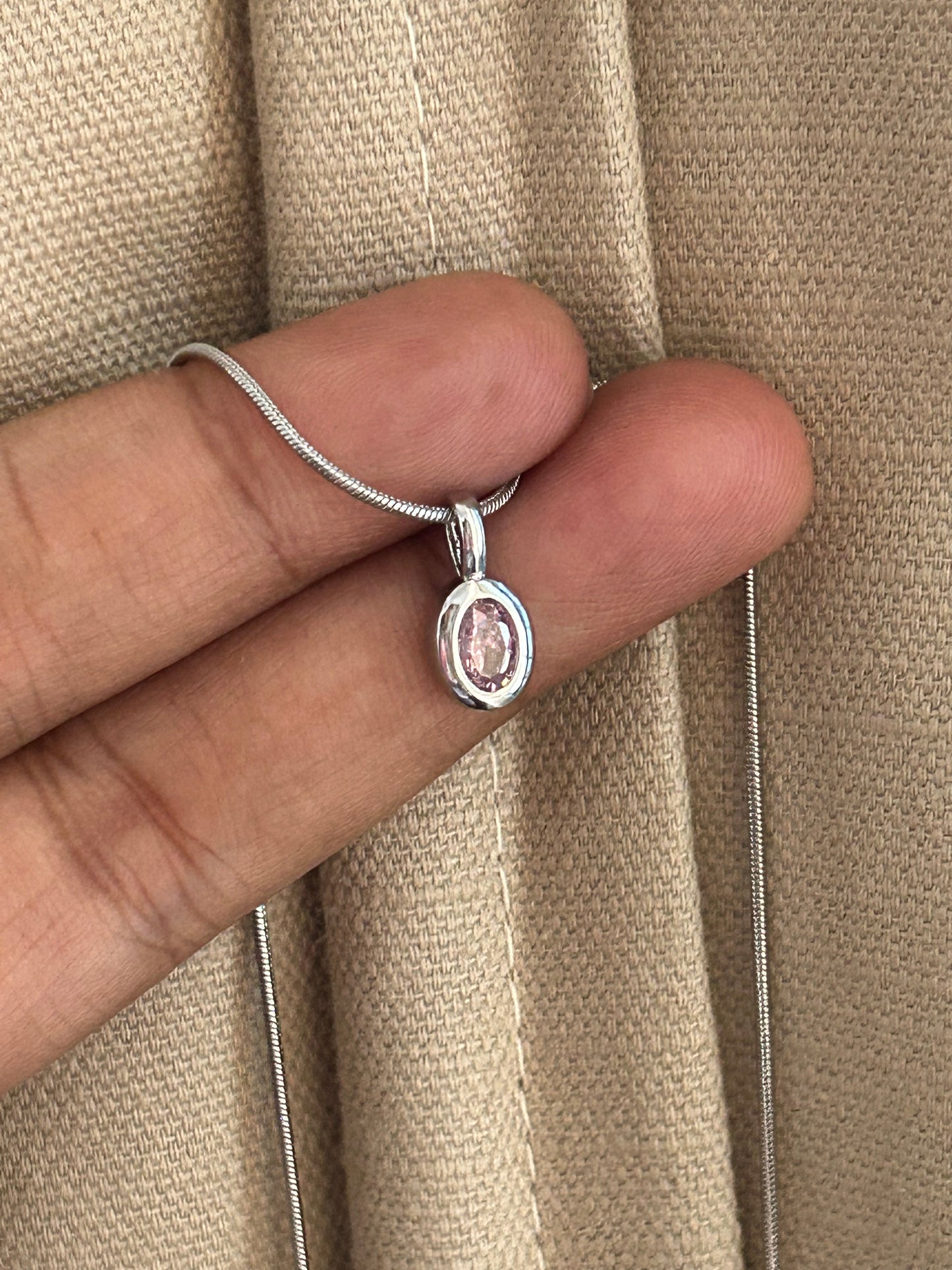 Ballet Pink Dainty Necklace