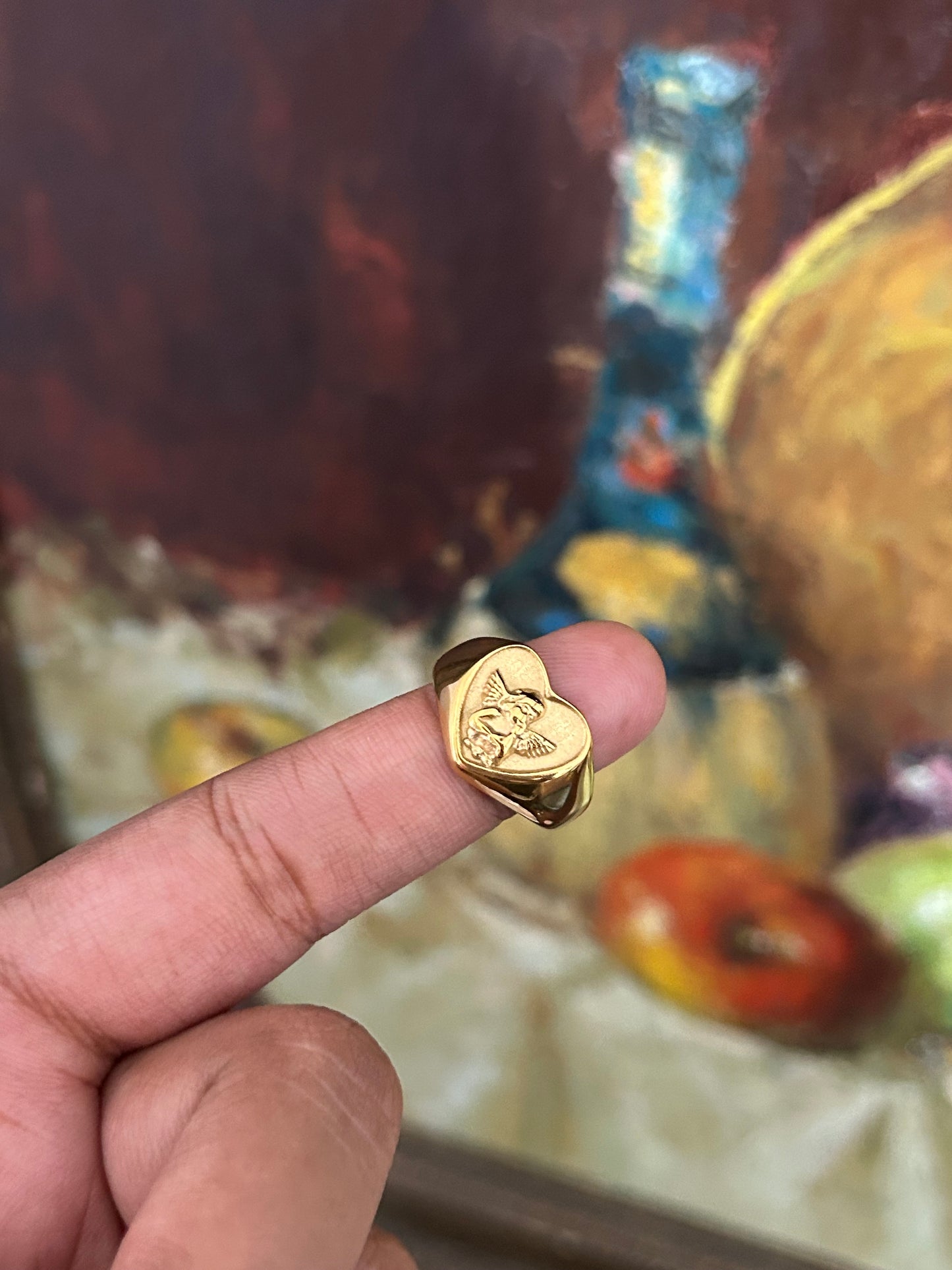 Guardian Angel Stainless Steel Ring