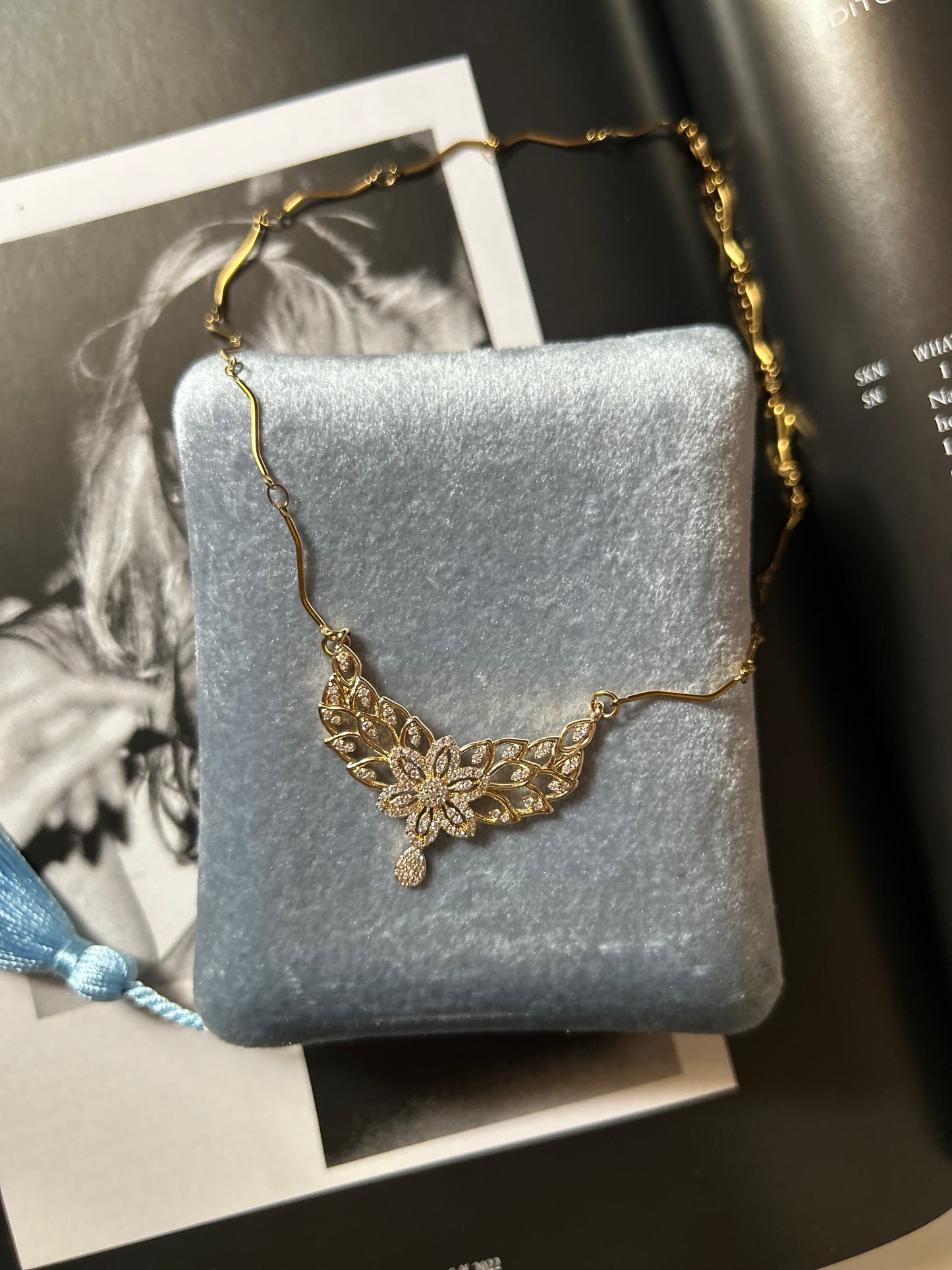 Livia Floral Wing Necklace