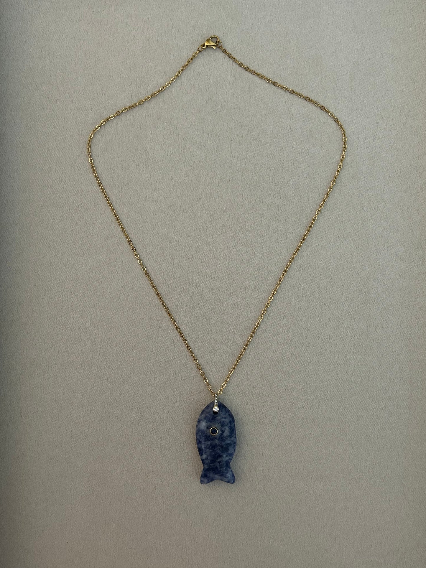 Matsya Sodalite Gemstone Necklace
