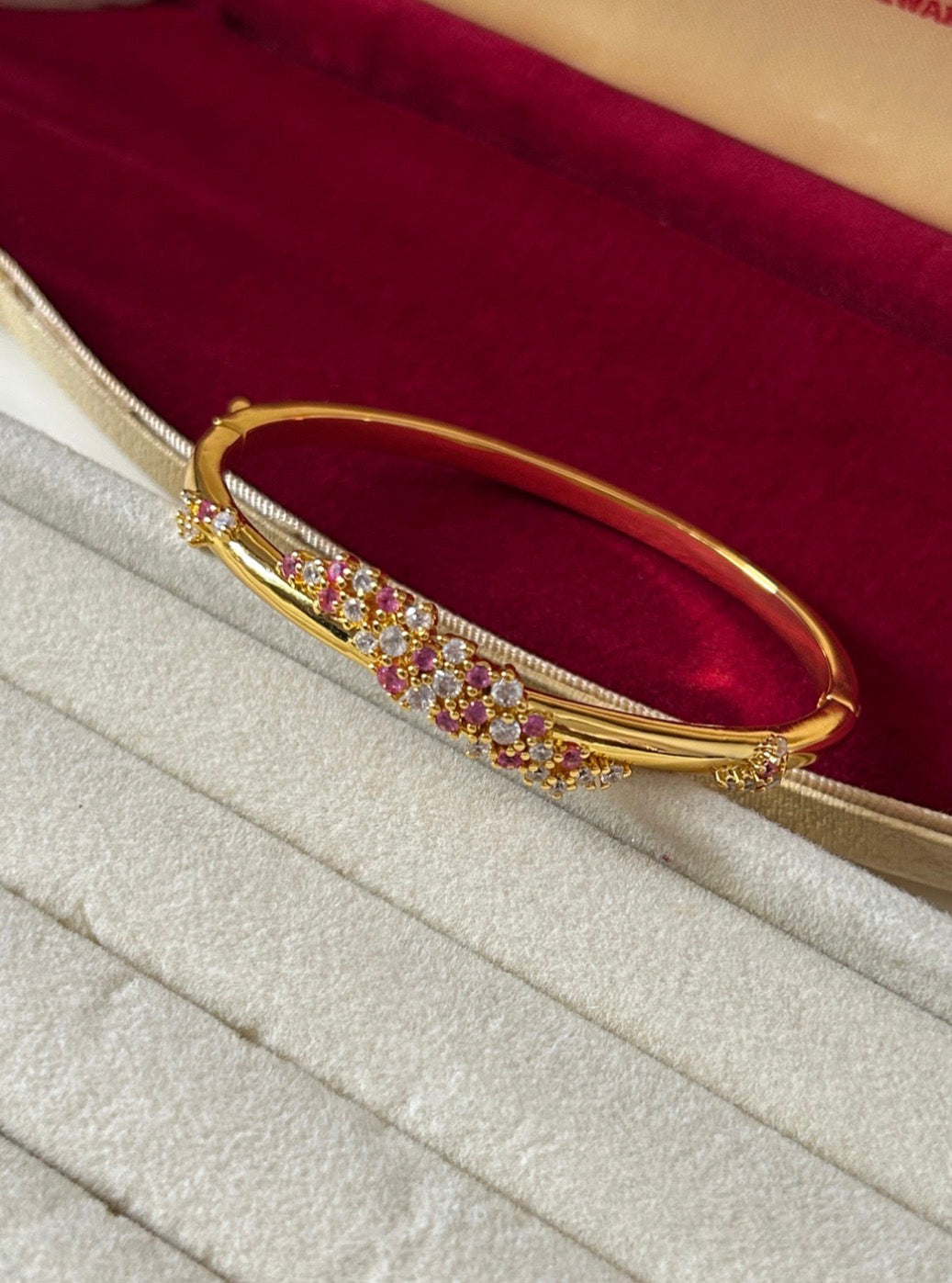 Aurora Pink Bangle Bracelet
