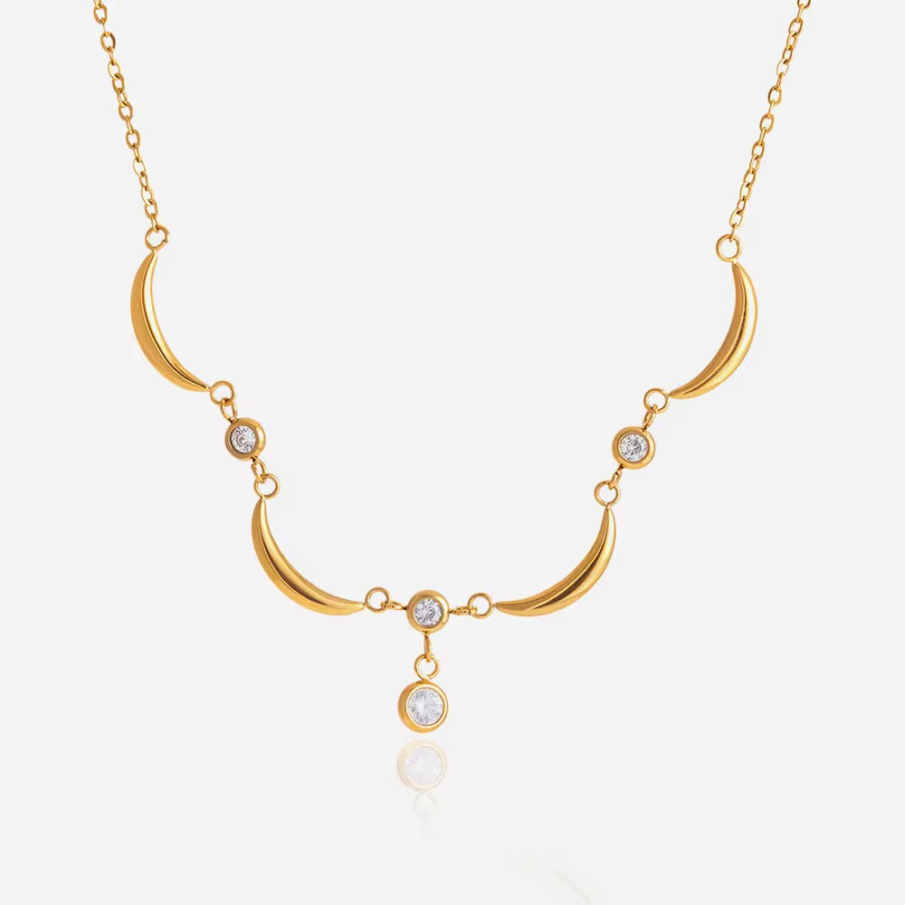 Crescent Drop Necklace