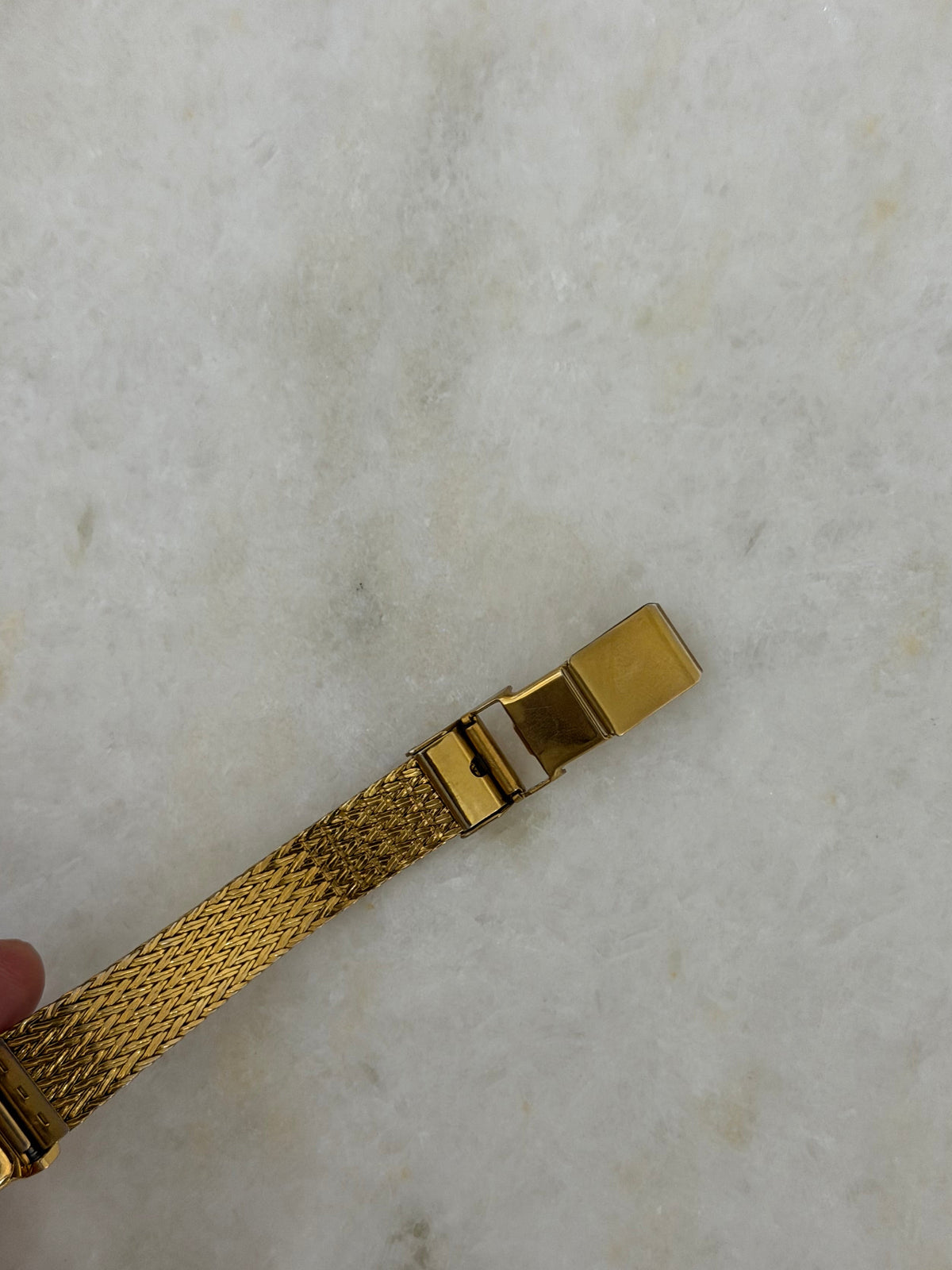 Vintage Yves Saint Laurent Rectangular Woven Mesh Ladies Quartz Watch