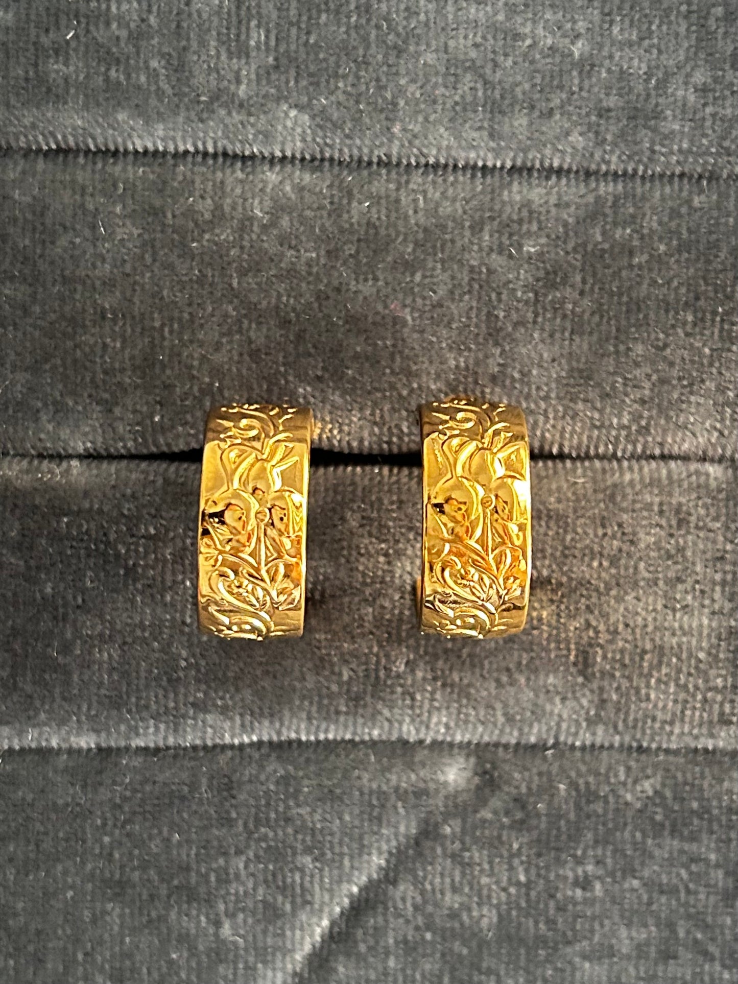 Serenade Of Orchid Hoop Earrings