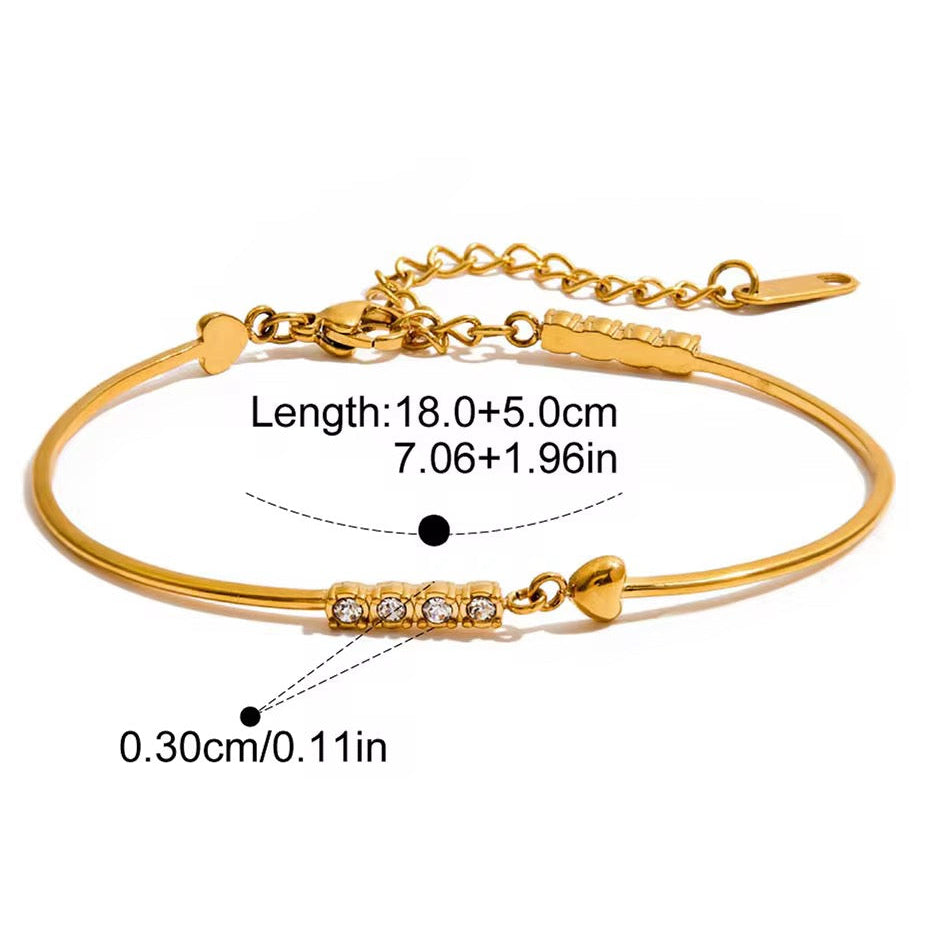 Aveline Zircon Bracelet