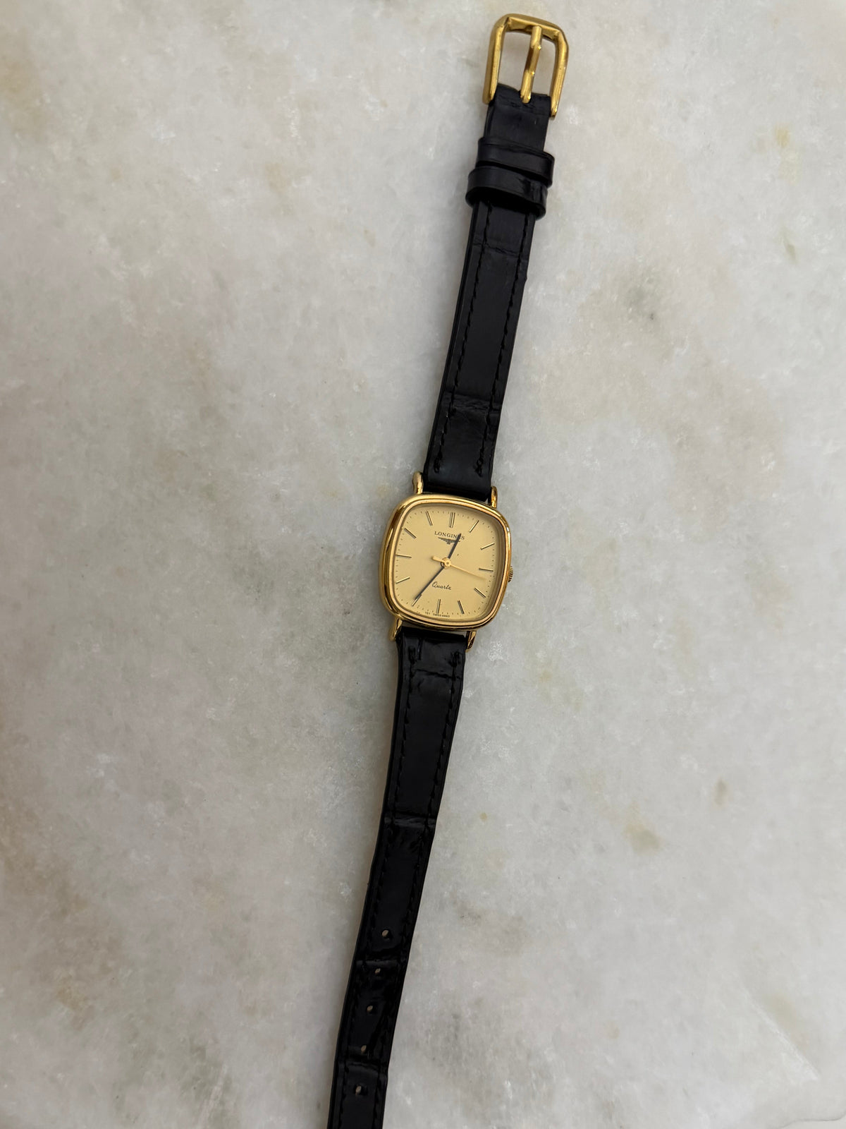 Vintage Longines L151.2 Gold-Plated Dress Watch – 1980s Swiss Quartz