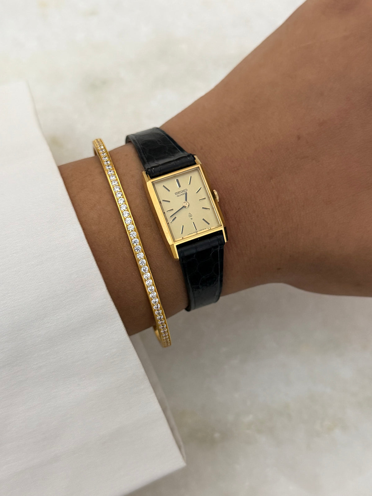 Rare Vintage Seiko Tank Quartz Watch