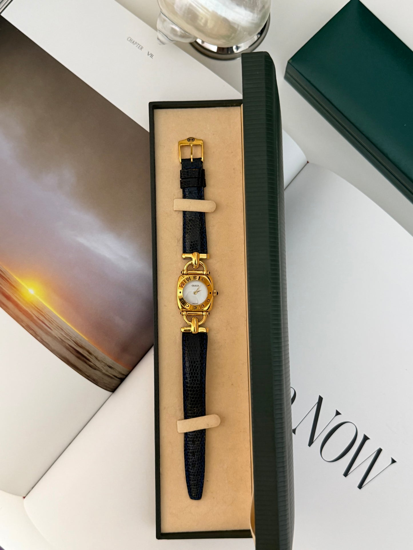 Vintage Gucci 6300L Horsebit Watch With Original Strap & Box