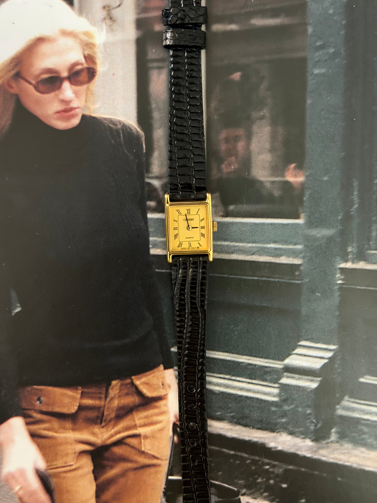 Vintage Current Quartz Tank Watch - 1980s