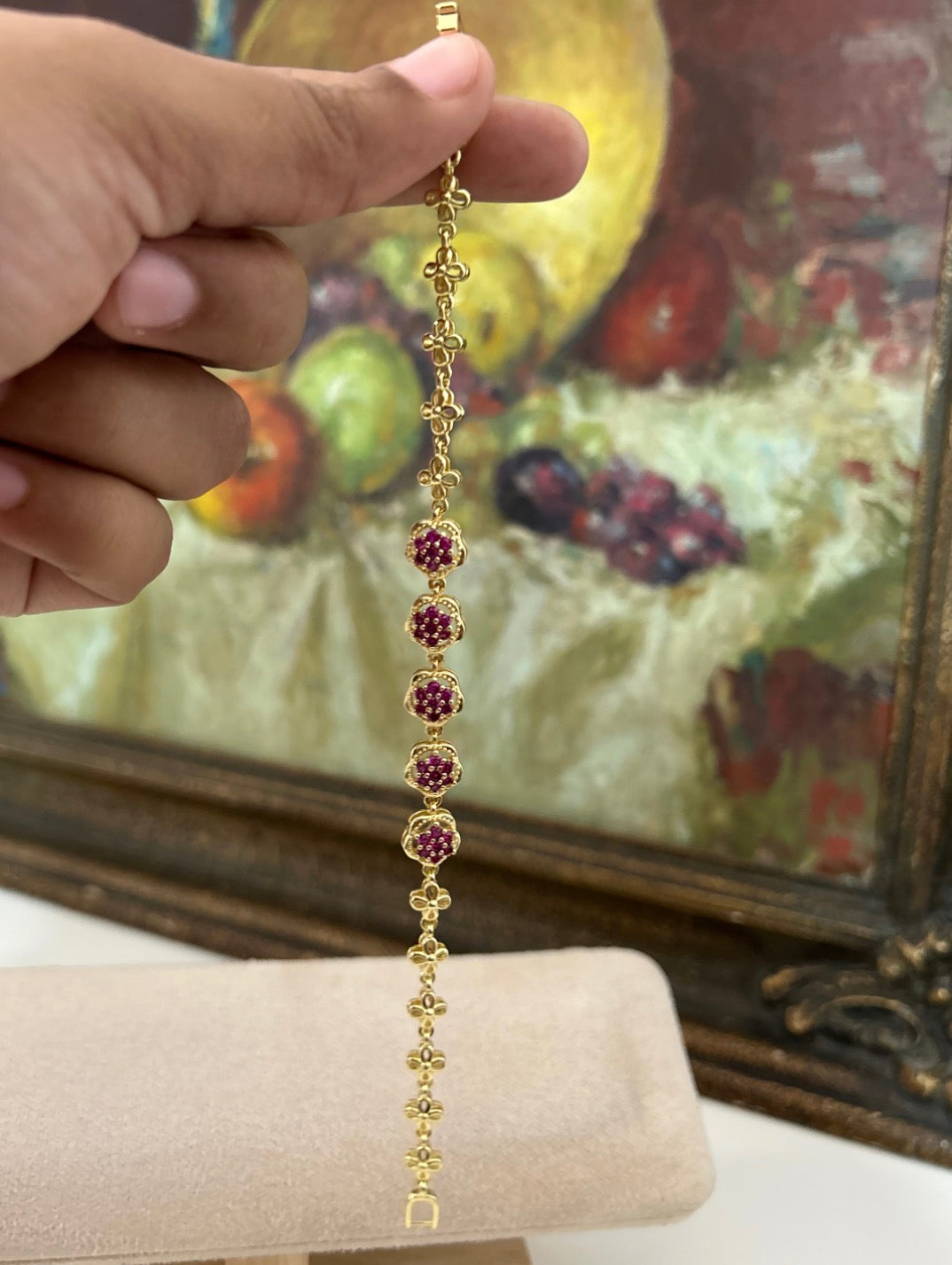 Ruby Rose Link Bracelet