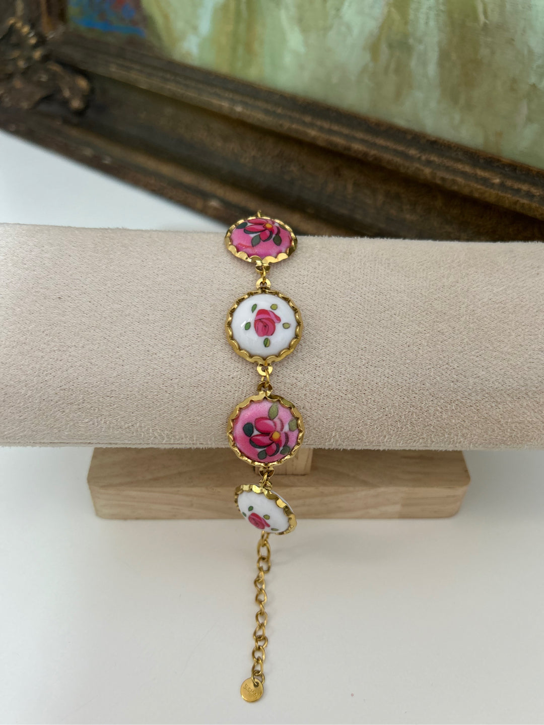 Rosa Clara Oil Drip Link Bracelet