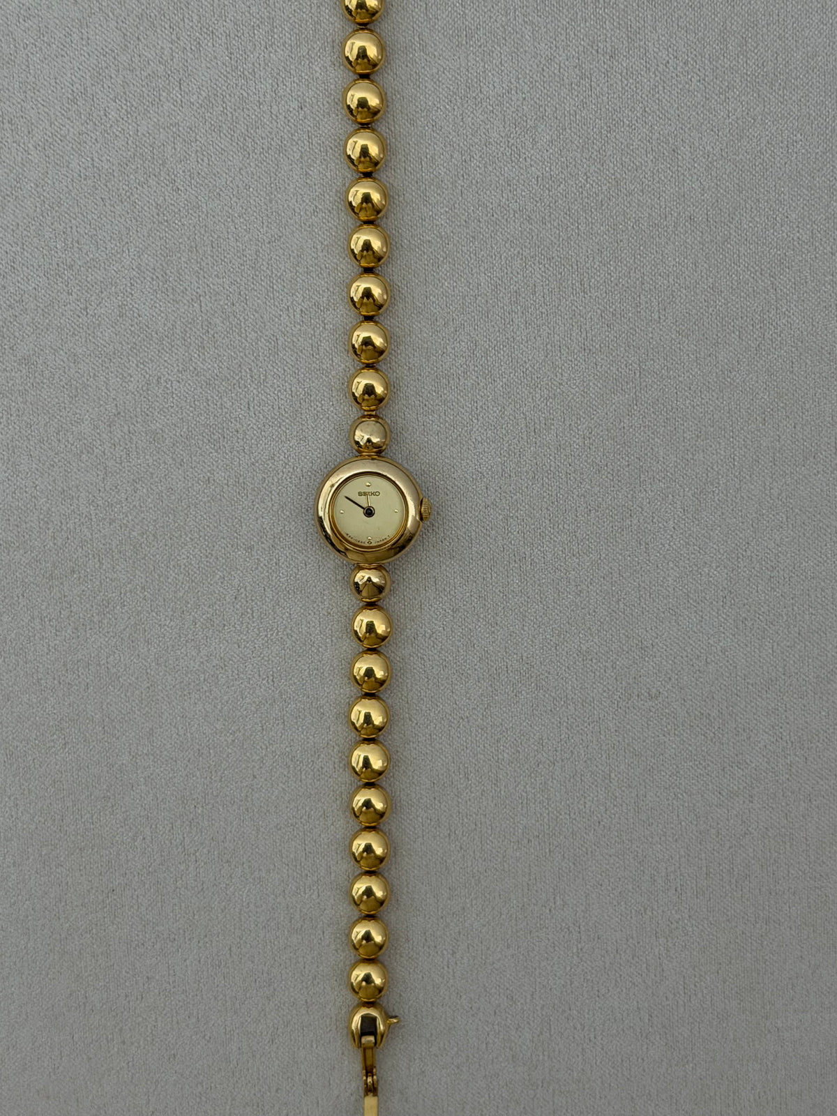 Vintage Seiko Bubble Bracelet Quartz Watch - Gold