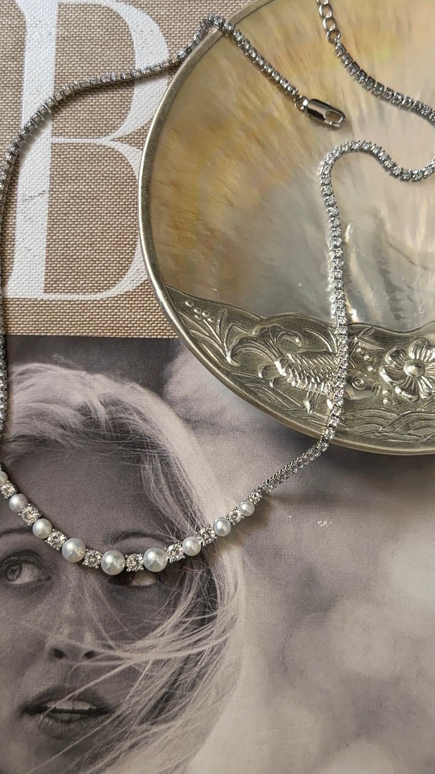 Lumière Pearl Tennis Necklace