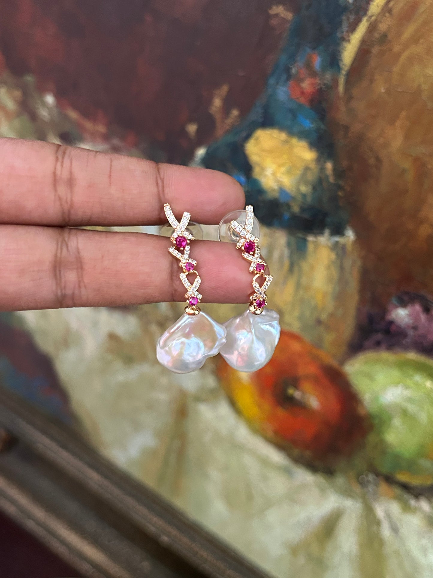 The Rosalind Pearl Earrings