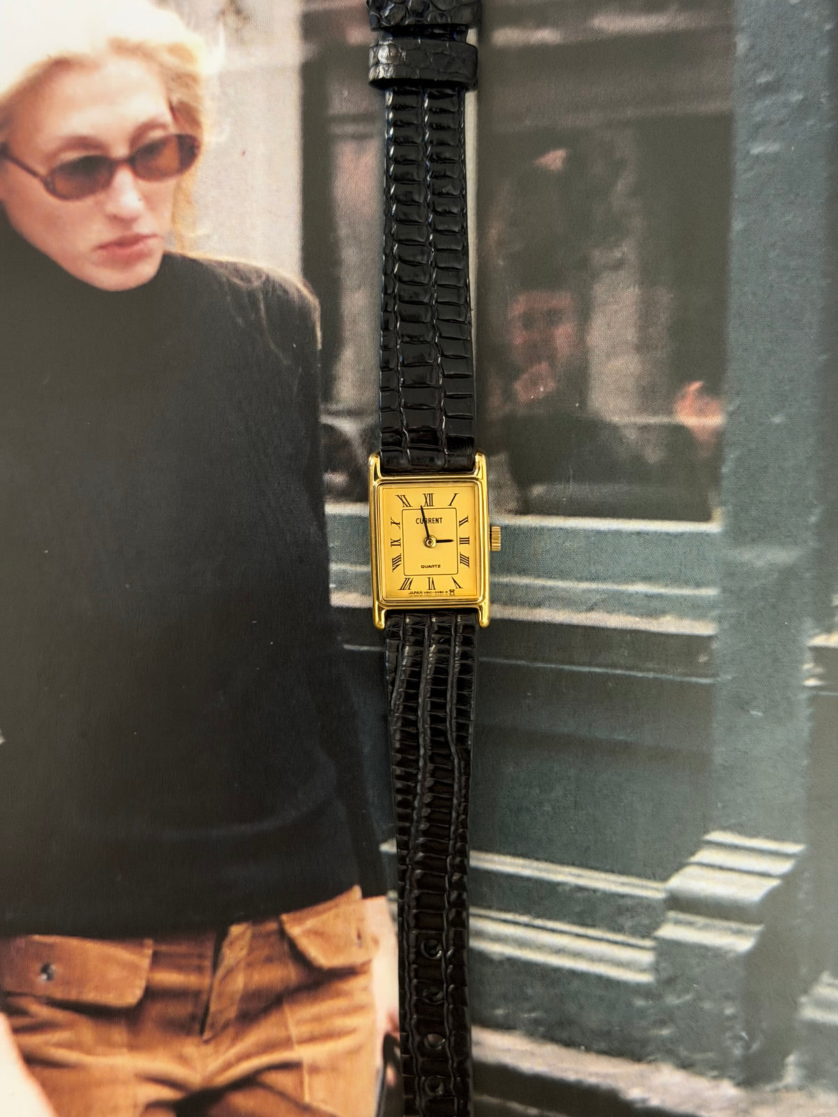 Vintage Current Quartz Tank Watch - 1980s