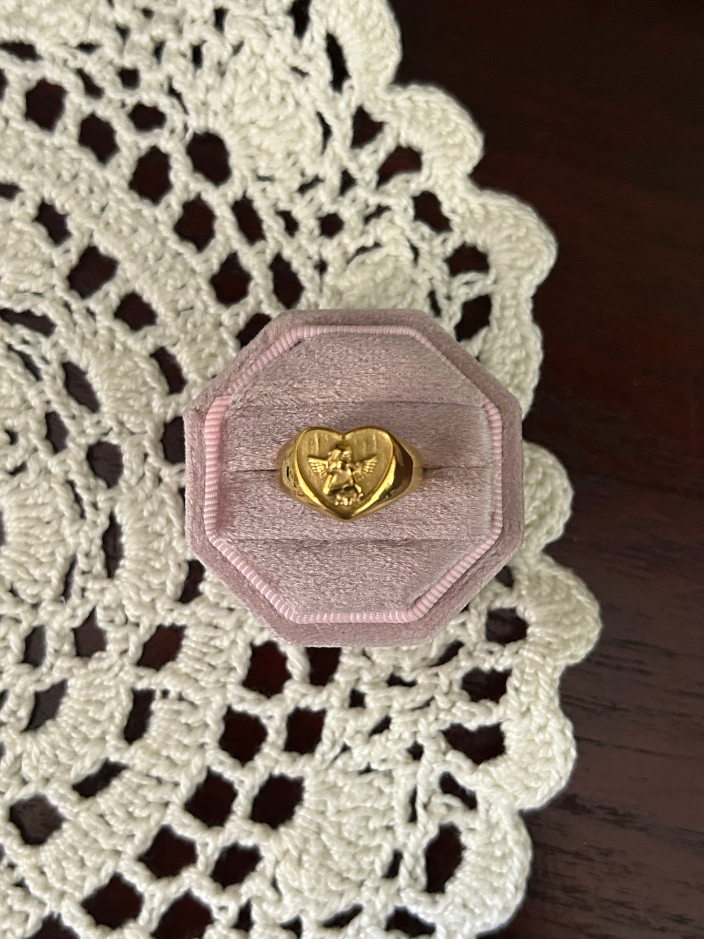 Guardian Angel Stainless Steel Ring