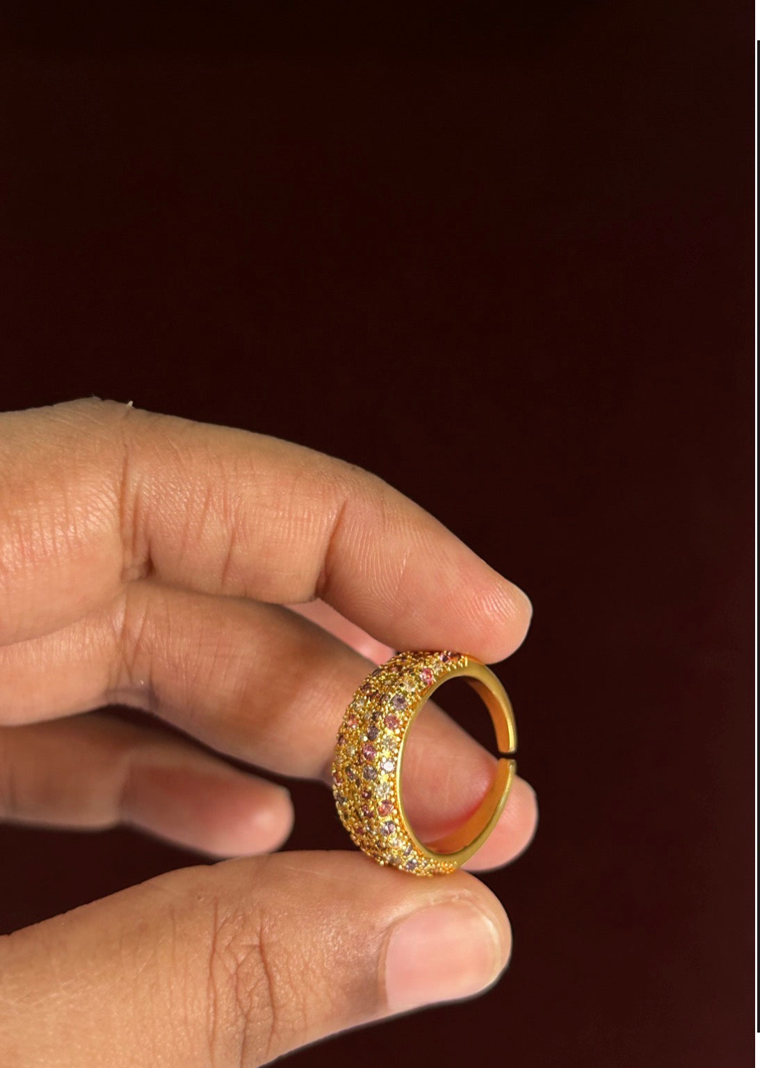 Bedazzled Cuff Ring