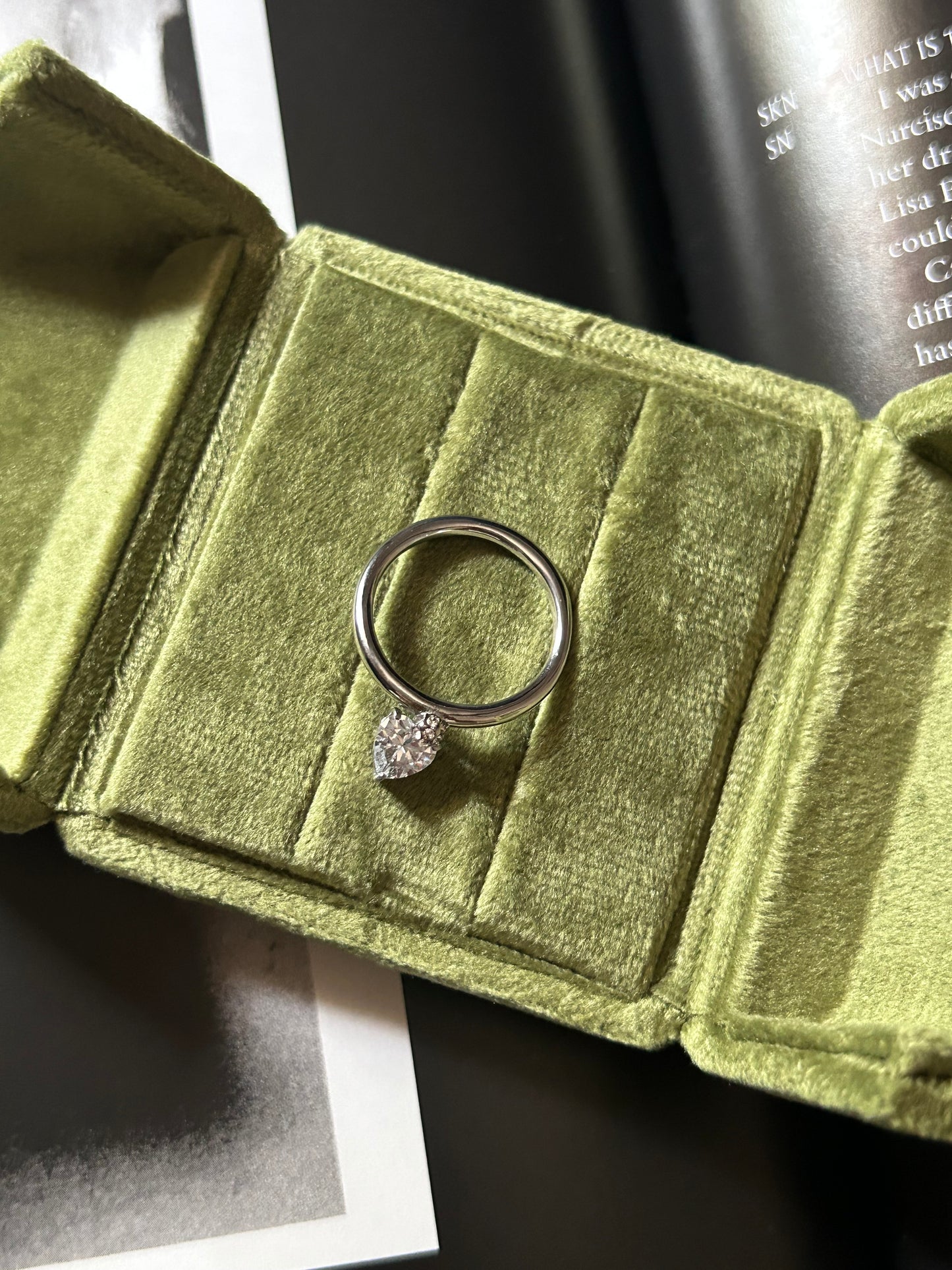 Amour Heart Charm Ring (Gold & Silver Sold Separately)