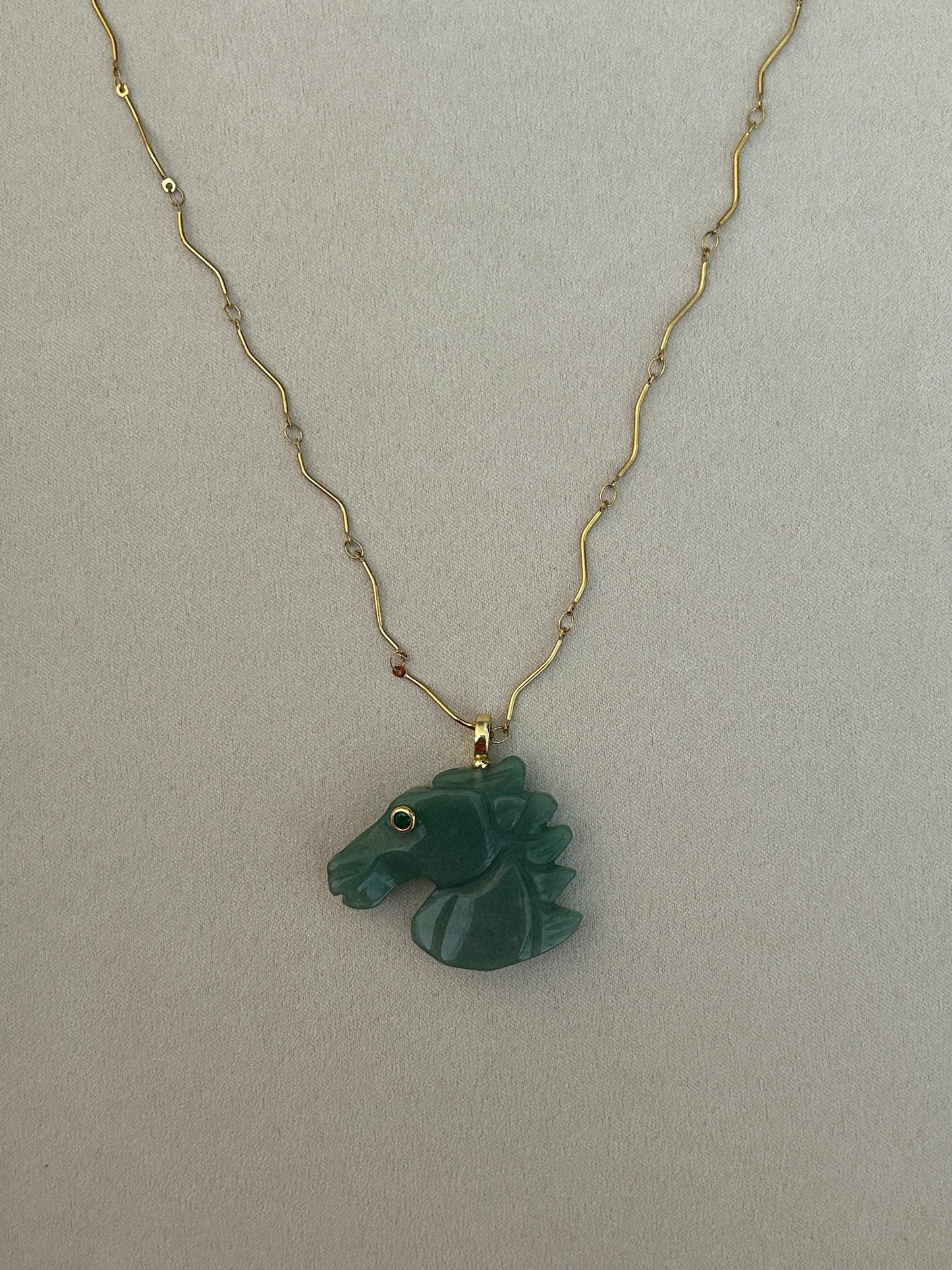 Horse Gemstone Necklace