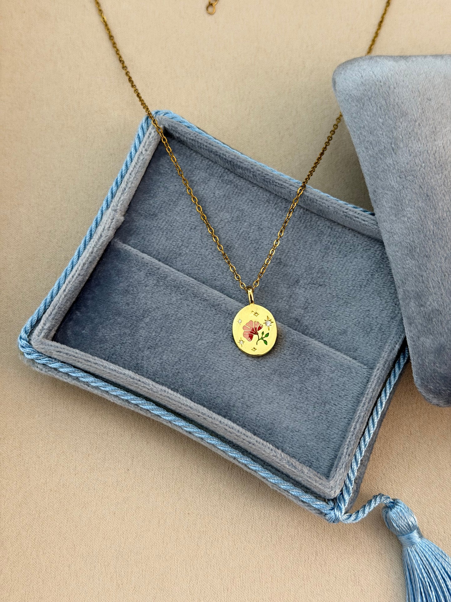 Rosa Charm Necklace