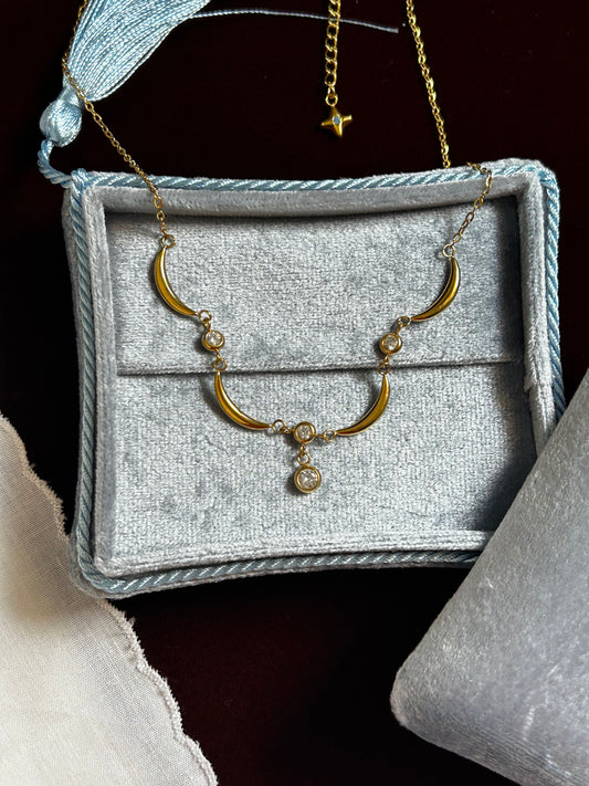 Crescent Drop Necklace