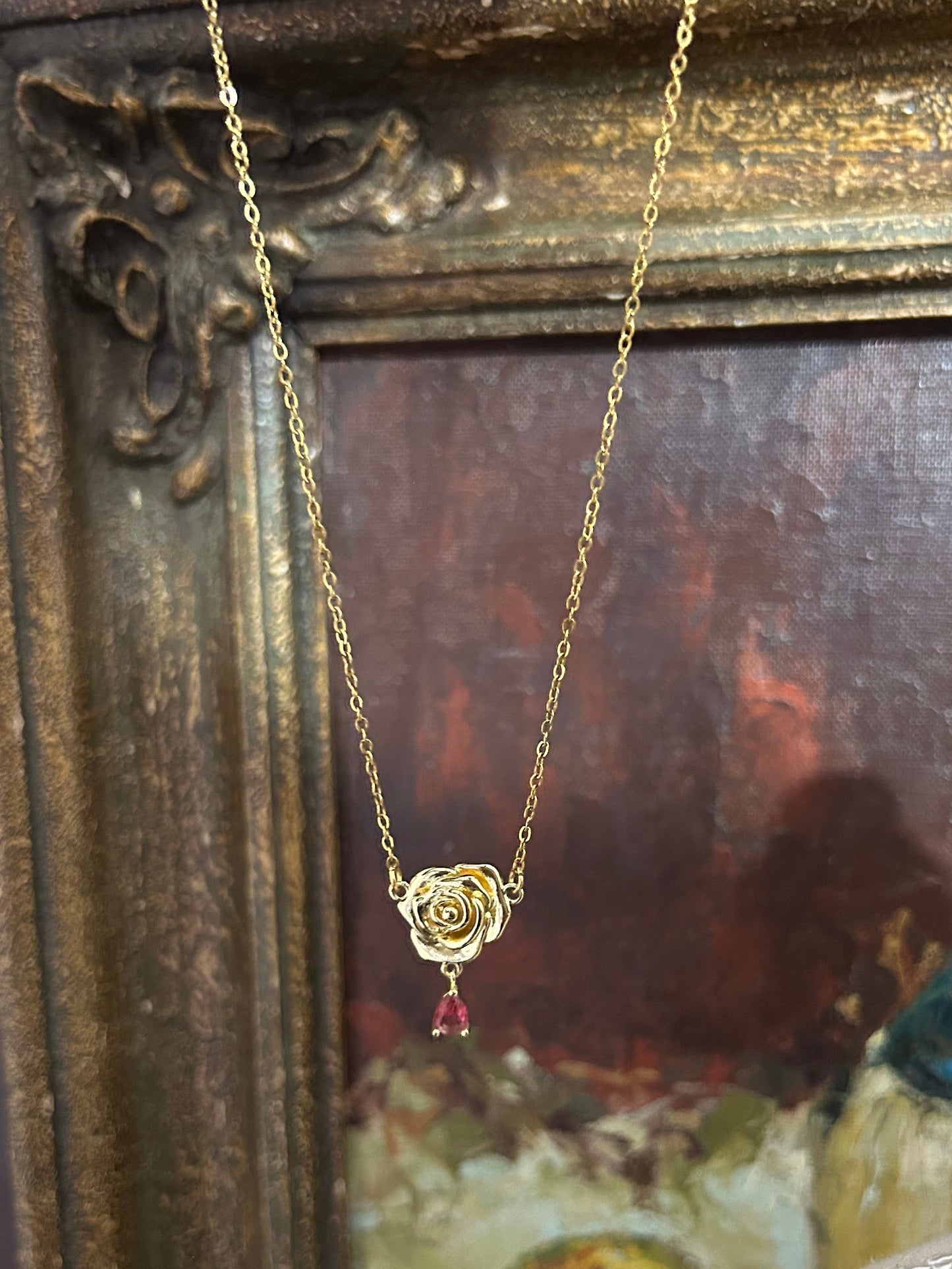 Rosette Zirconia Necklace
