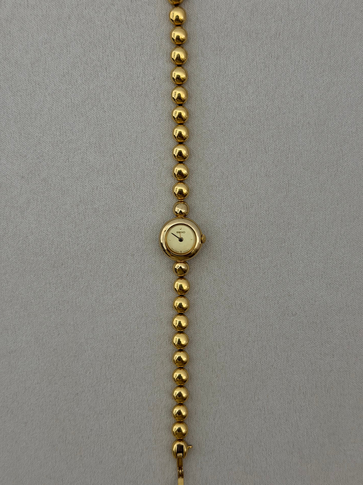 Vintage Seiko Bubble Bracelet Quartz Watch - Gold