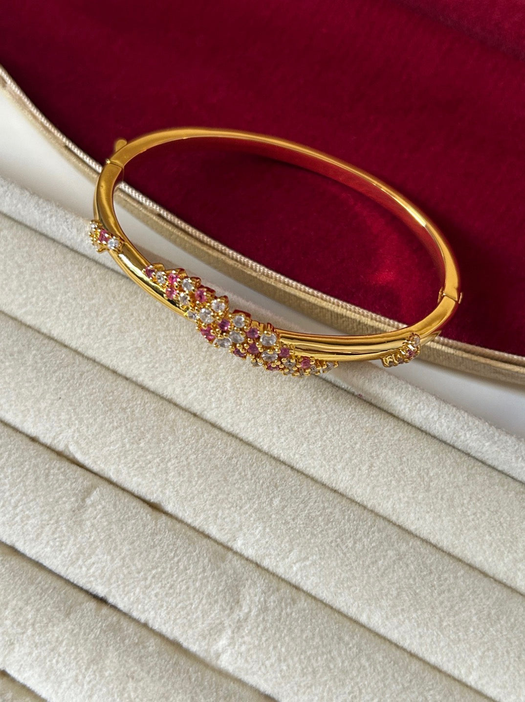 Aurora Pink Bangle Bracelet