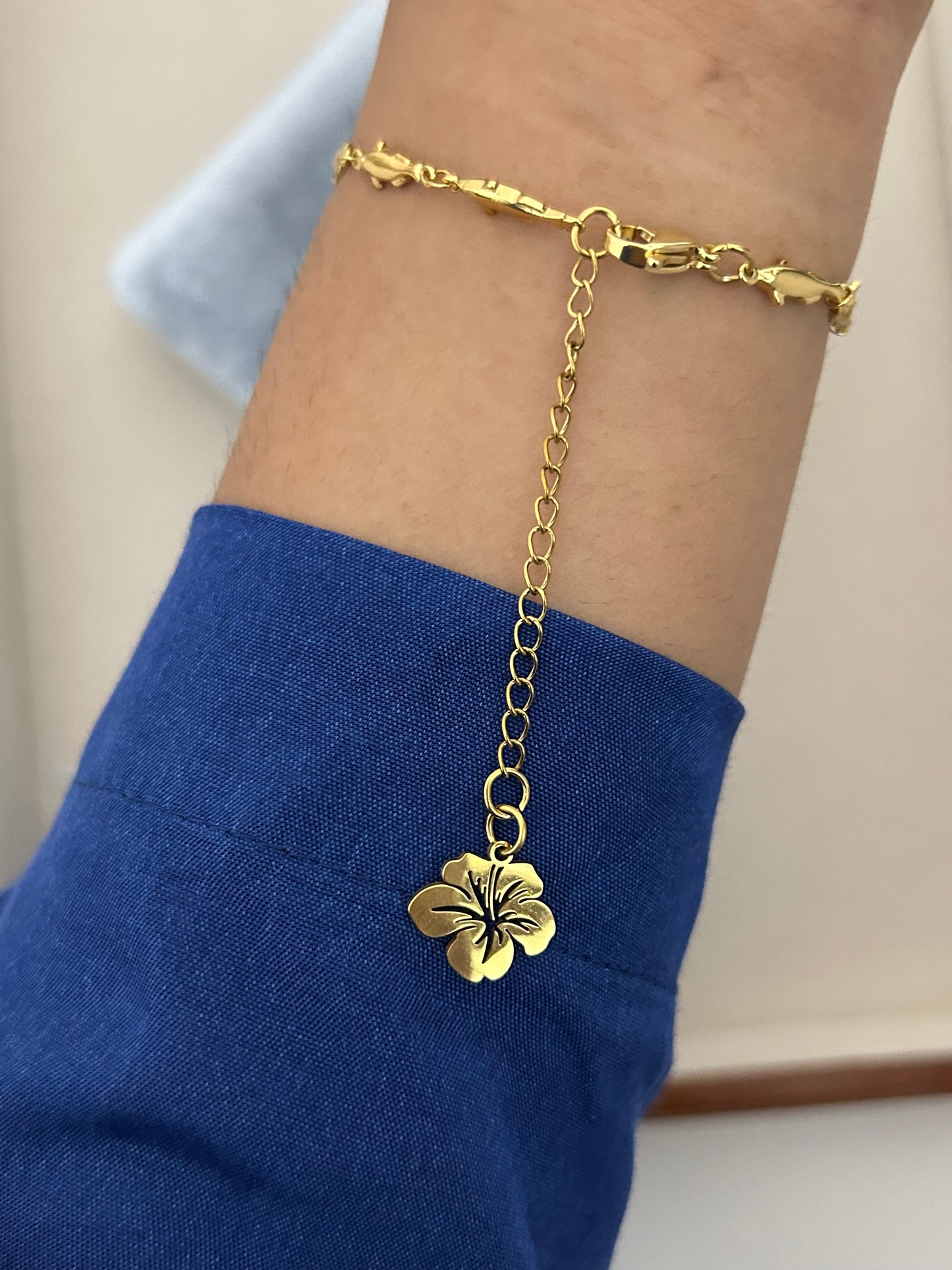 Koi Lagoon Gold Plated Stainless Steel Bracelet