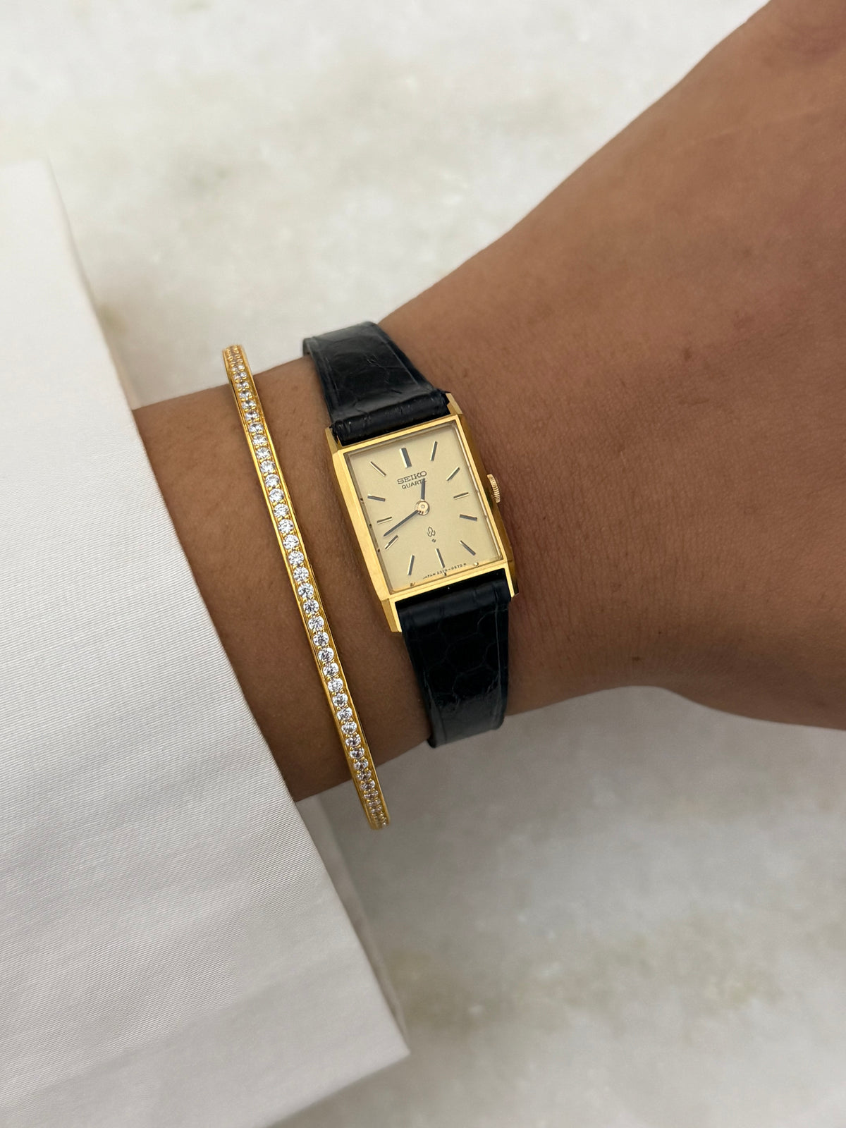 Rare Vintage Seiko Tank Quartz Watch