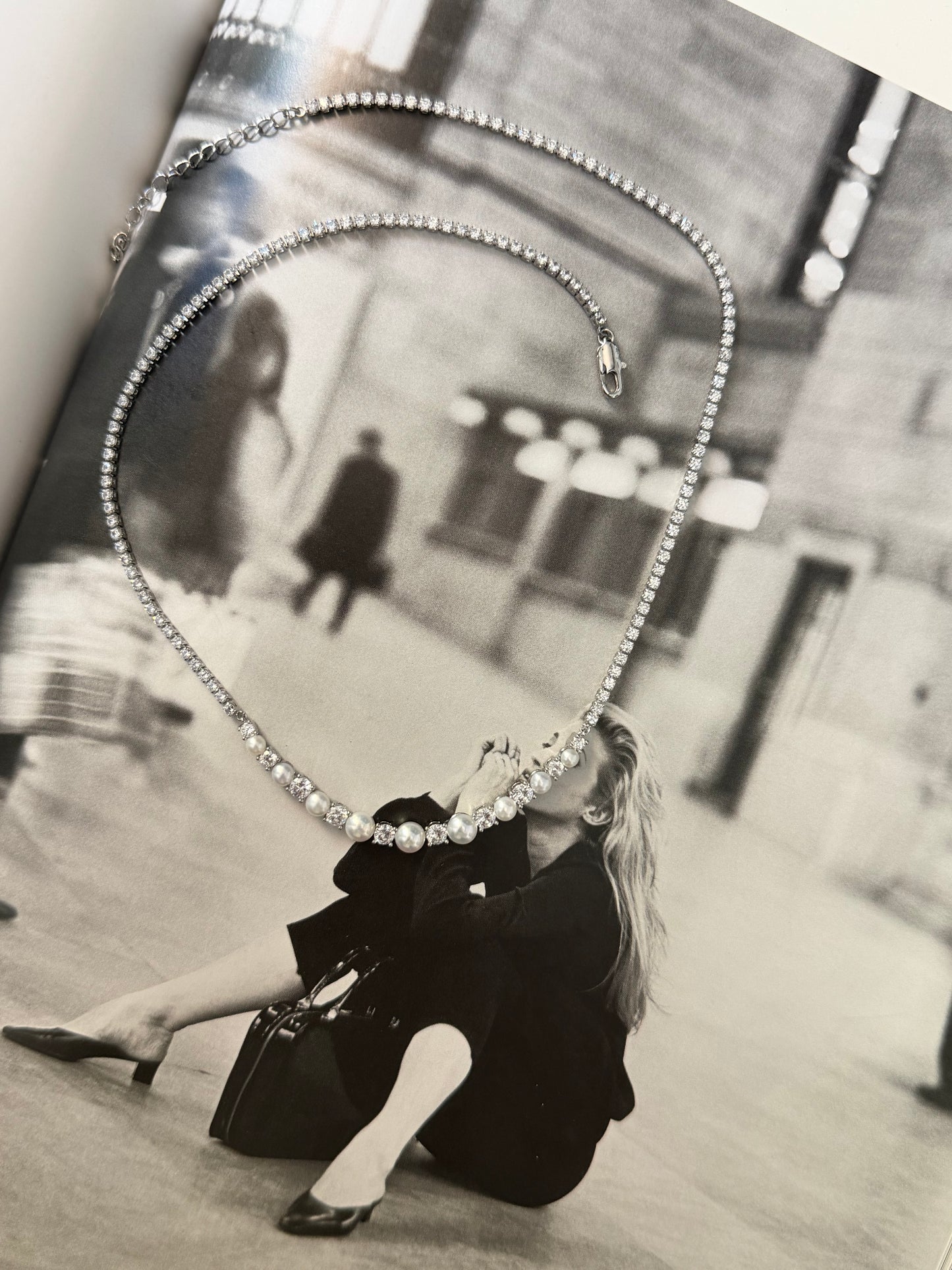 Lumière Pearl Tennis Necklace