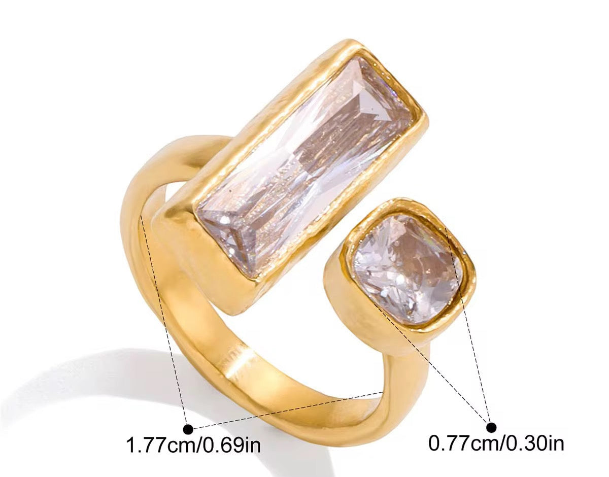 Midnight In Milan Stainless Steel Ring