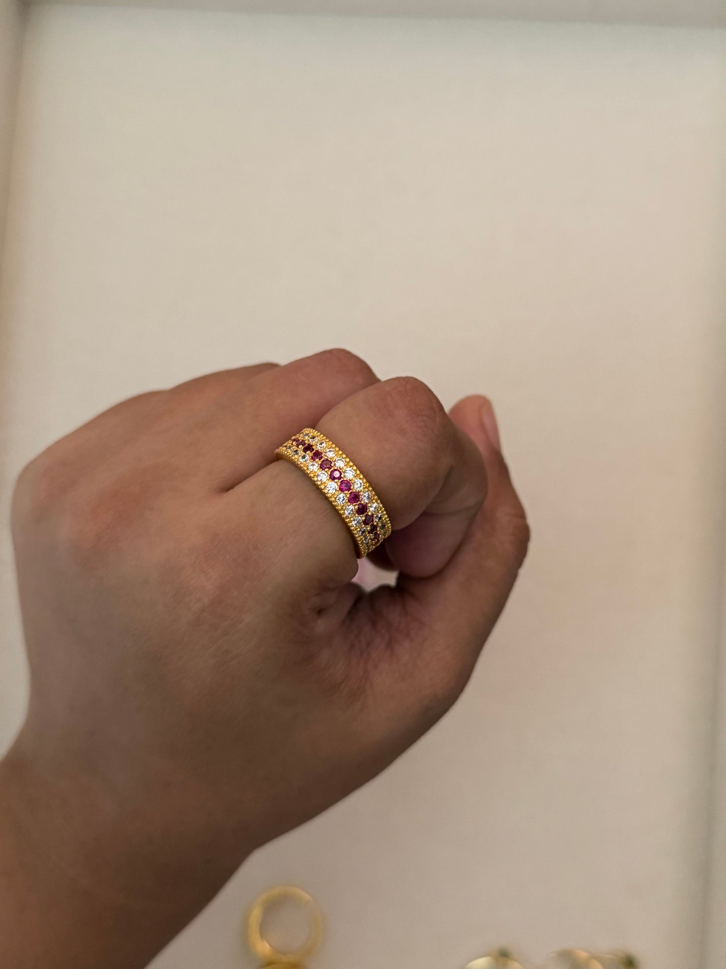 Ruby Cluster Ring (Available in Two Sizes)