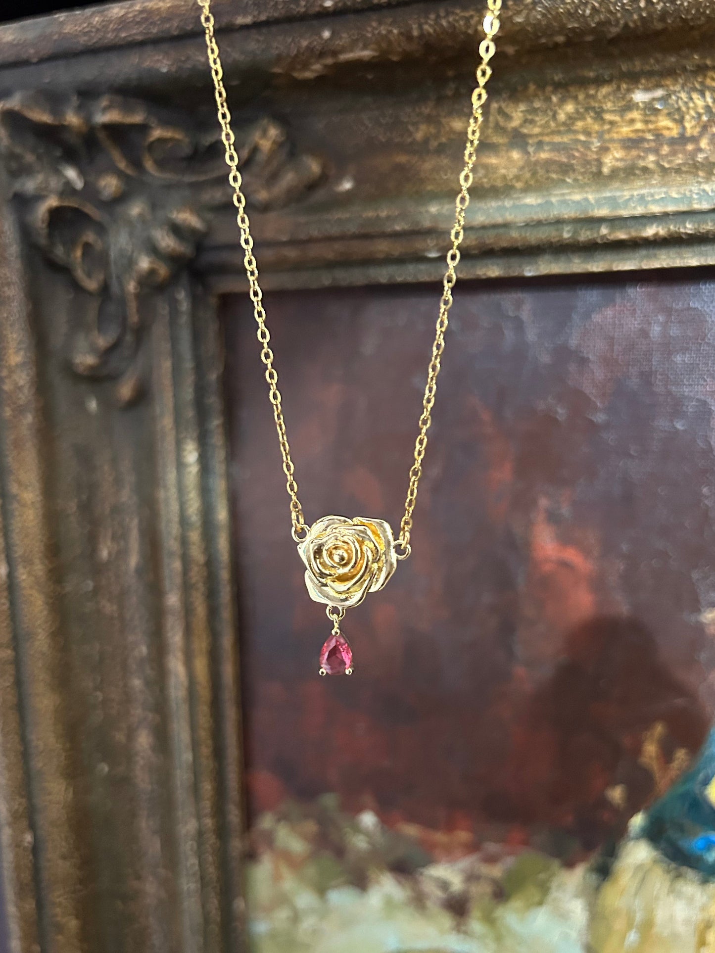 Rosette Zirconia Necklace